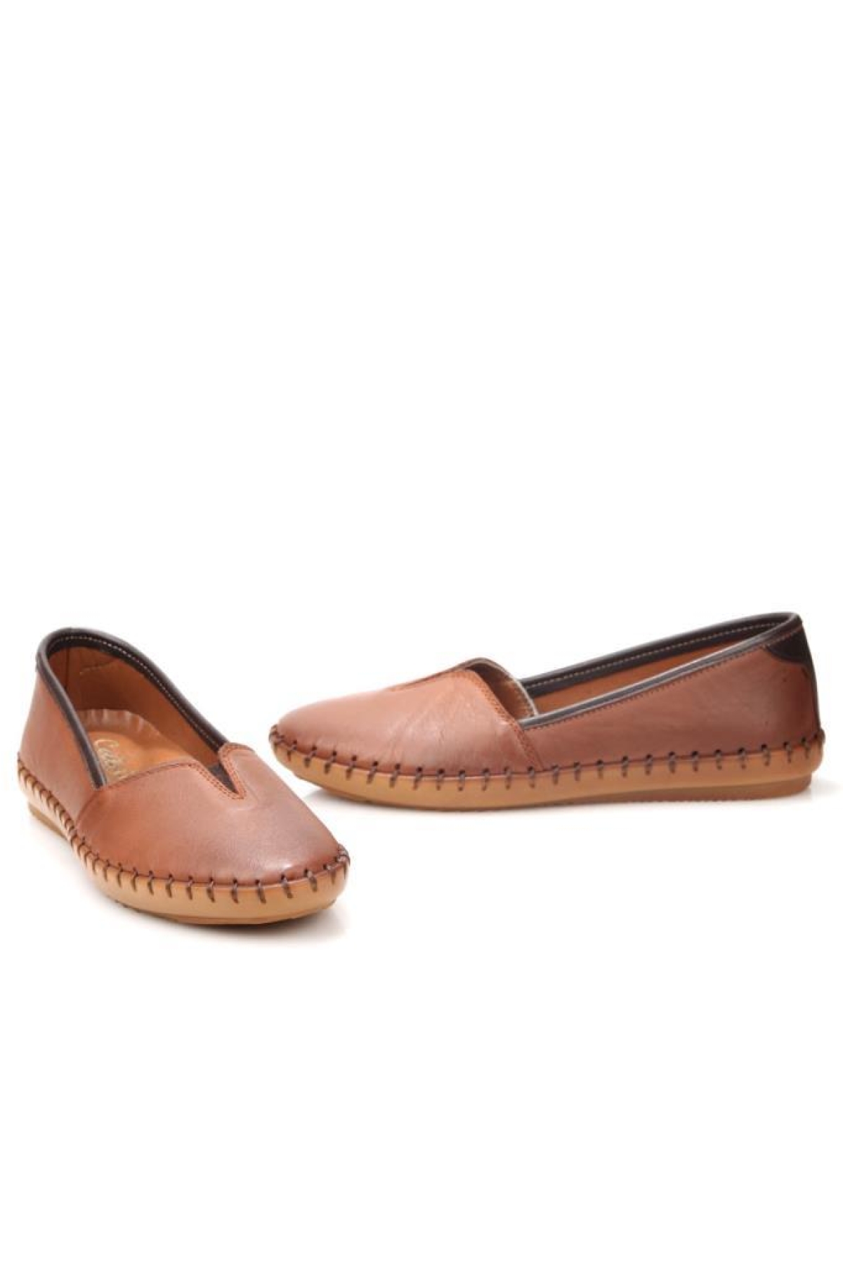 302 Ortopedik Kadın Deri Günlük Ayakkabı - Görsel 4
