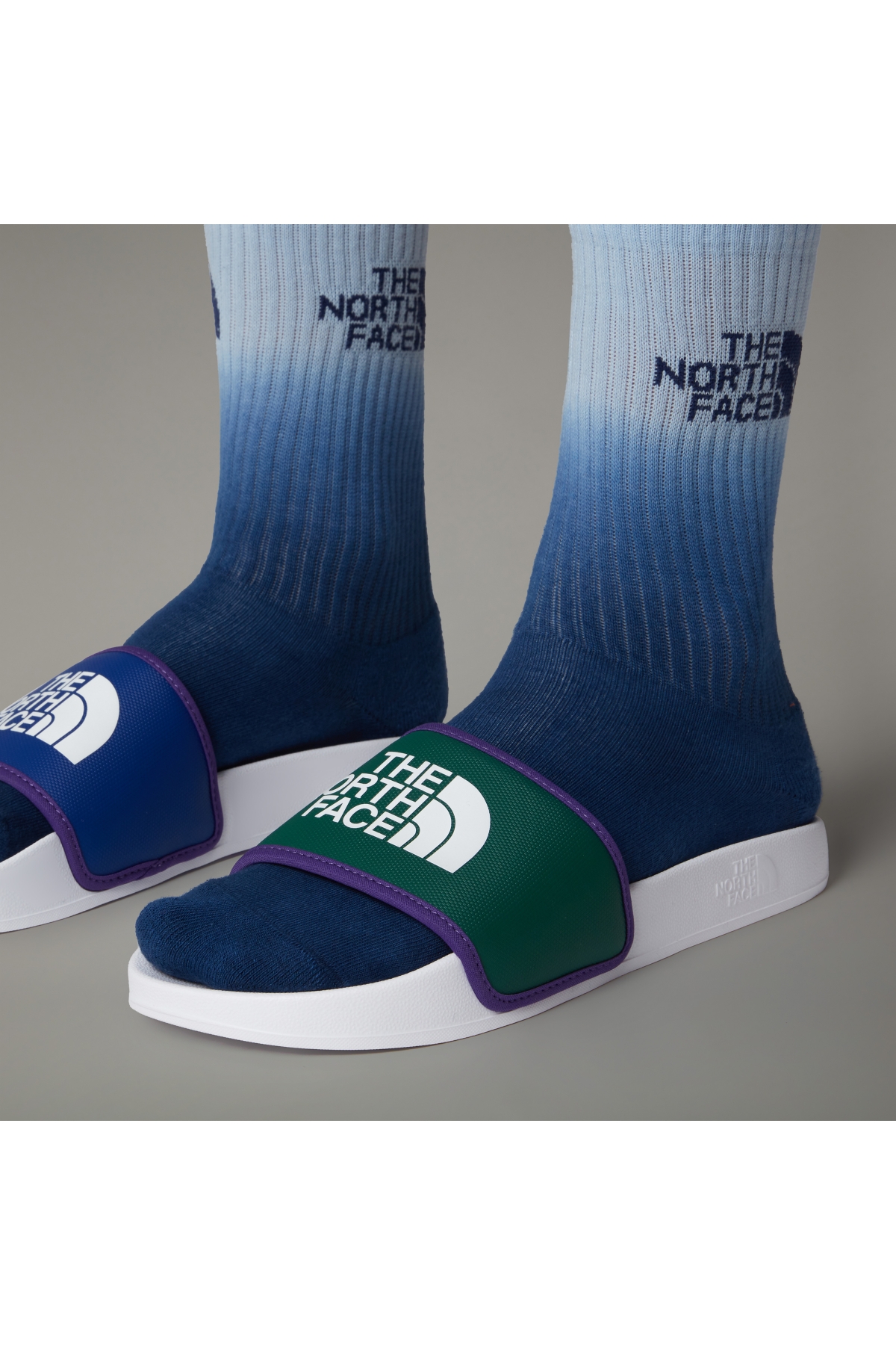 M Base Camp Slıde Iıı Erkek Mavi-yeşil Terlik Nf0a4t2rcn01 - Görsel 3