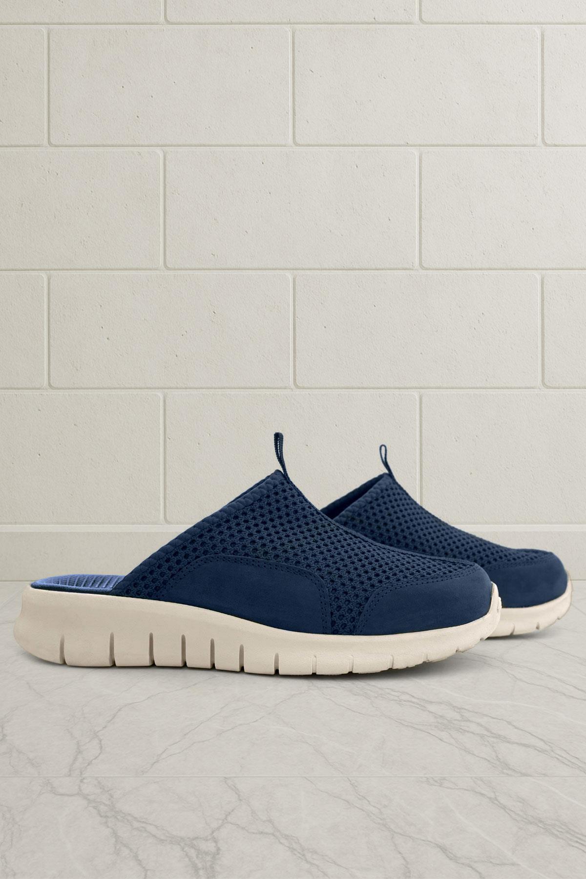 Medikal Lacivert Krem Tabanlı Comfort Spor Terlik - Görsel 2