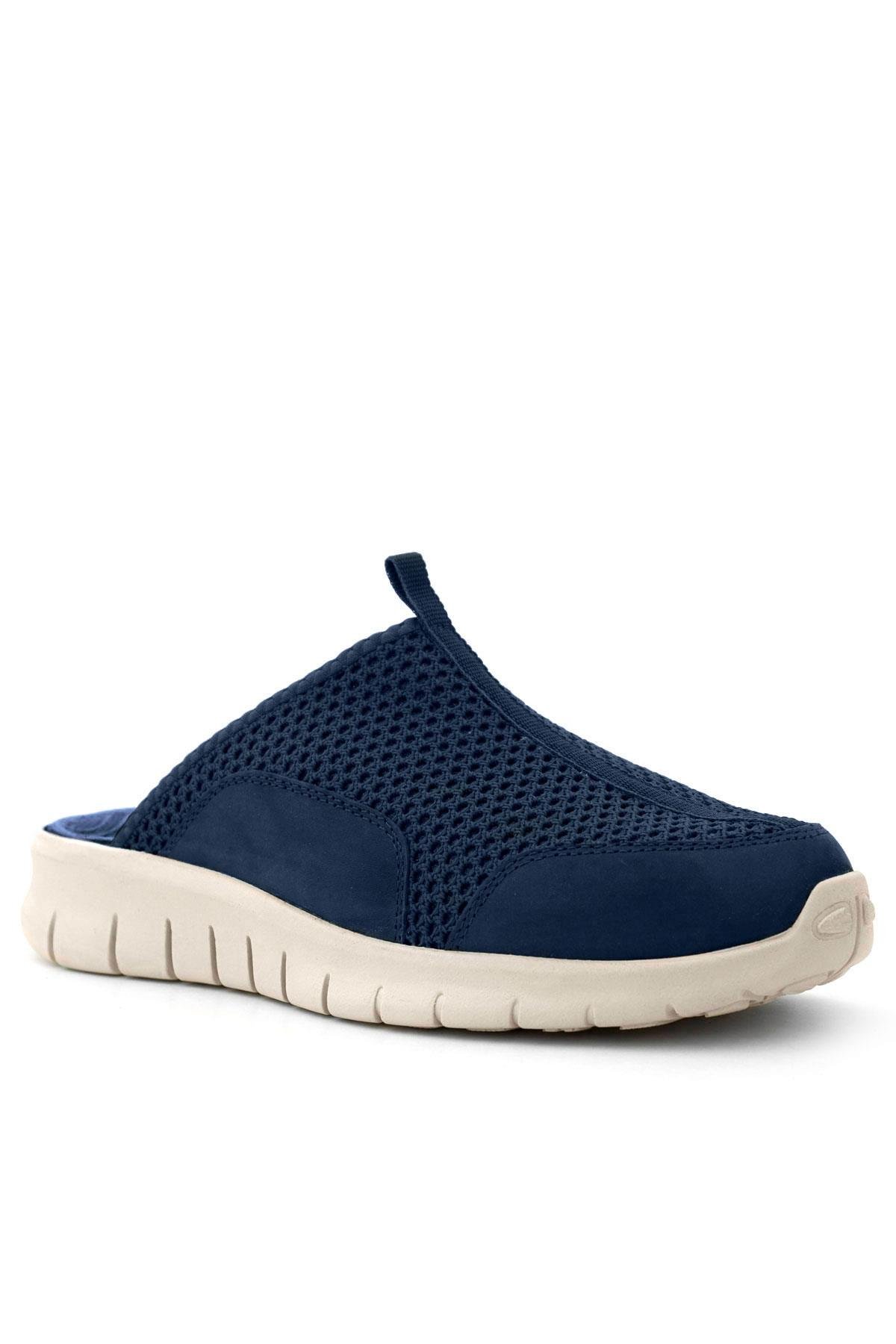 Medikal Lacivert Krem Tabanlı Comfort Spor Terlik - Görsel 4
