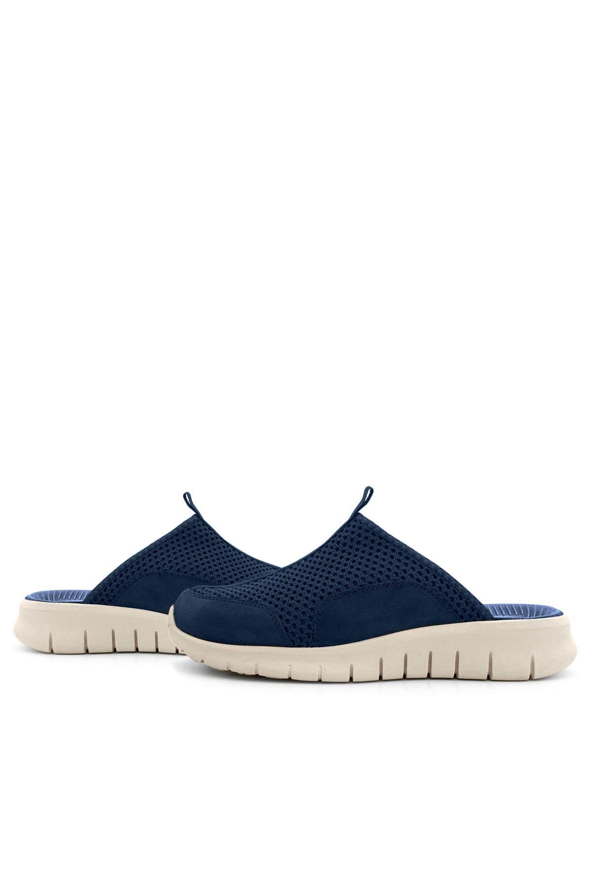 Medikal Lacivert Krem Tabanlı Comfort Spor Terlik - Görsel 10