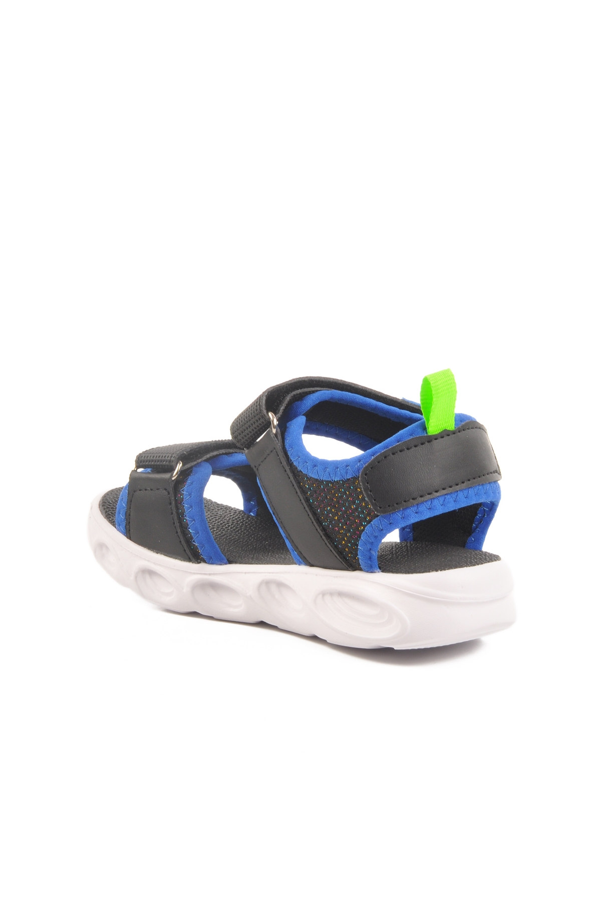 Mavi Cırtlı Işıklı Erkek Çocuk Spor Sandalet 018127 P - Görsel 5