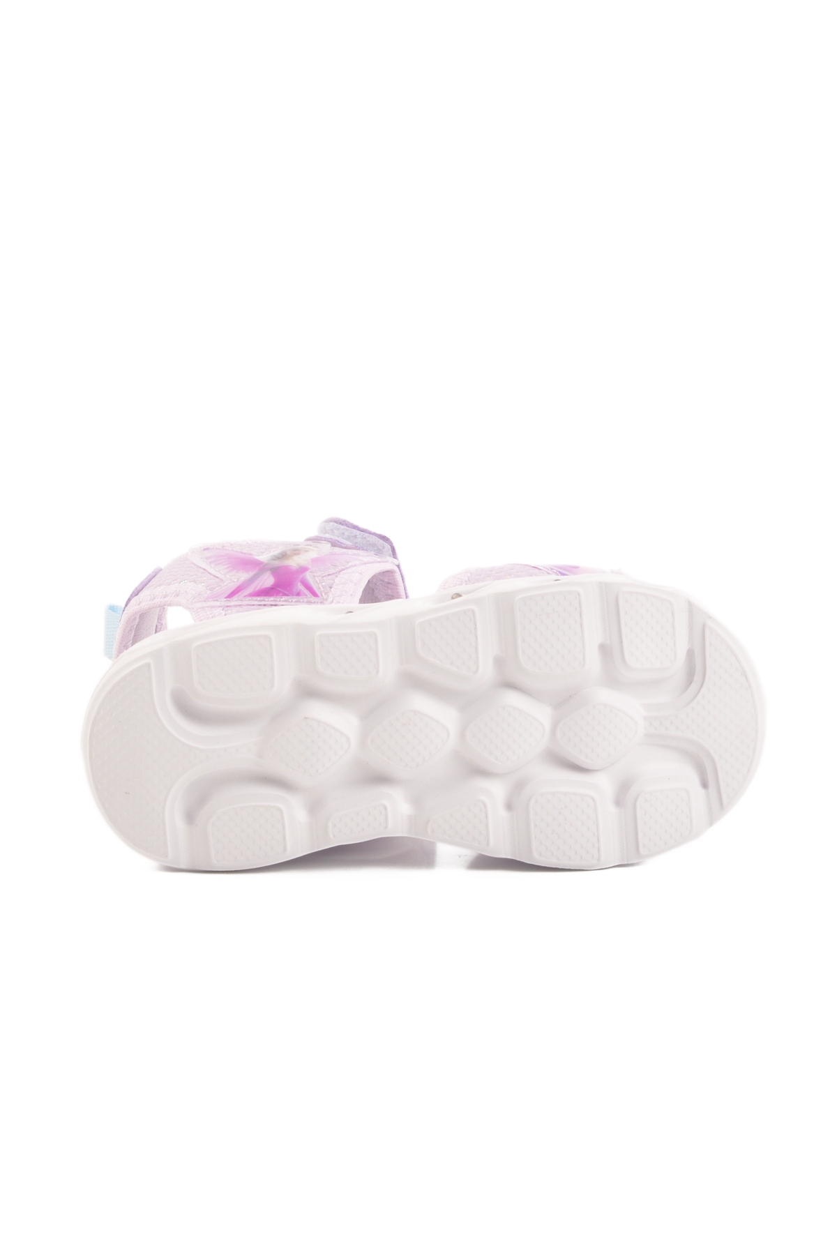 Lila Cırtlı Işıklı Kız Bebek Sandalet 018129 B - Görsel 6