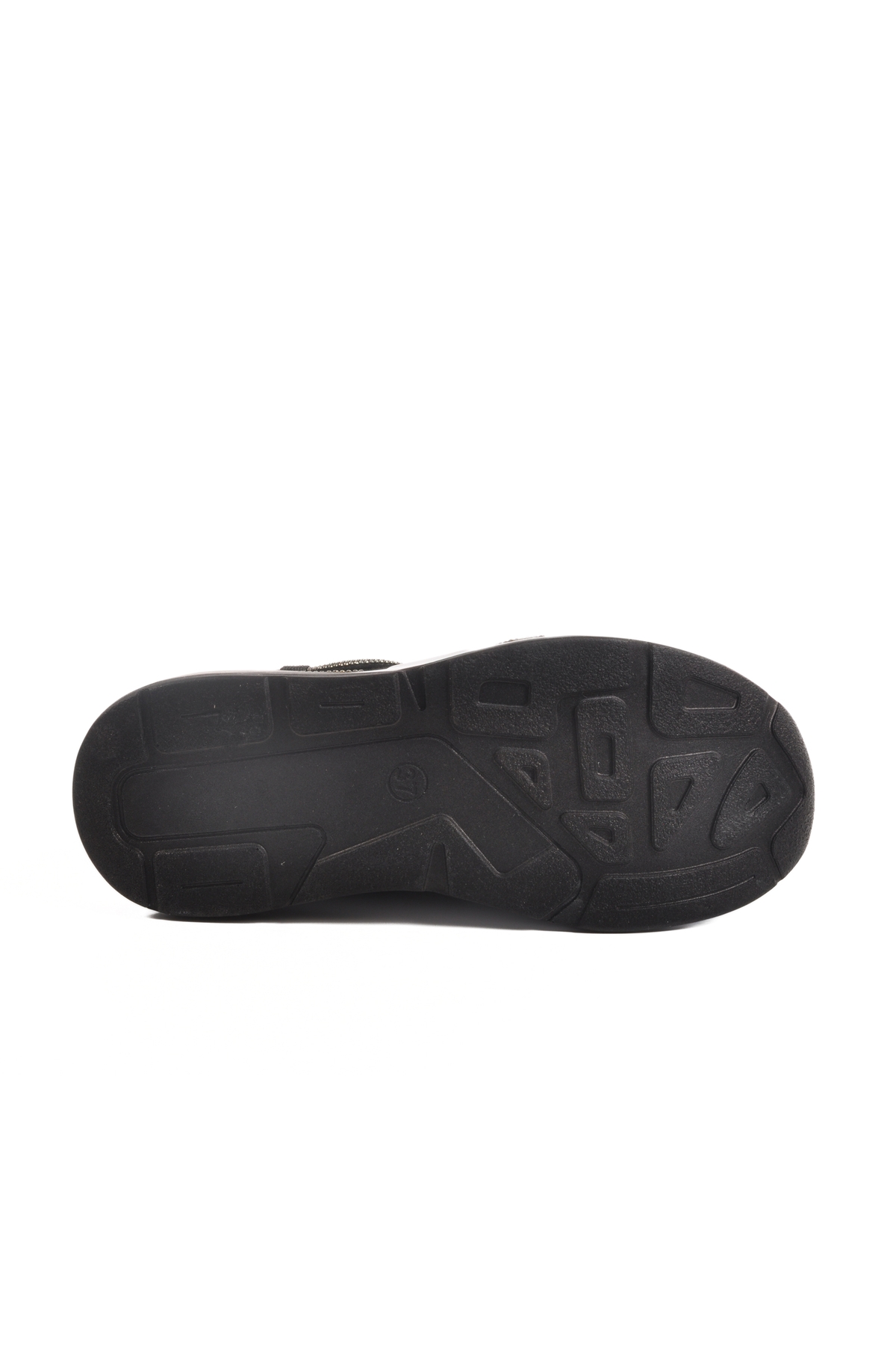 Siyah Beyaz Anorak Taş İşlemeli Kadın Casual Ayakkabı 702498 Z - Görsel 6