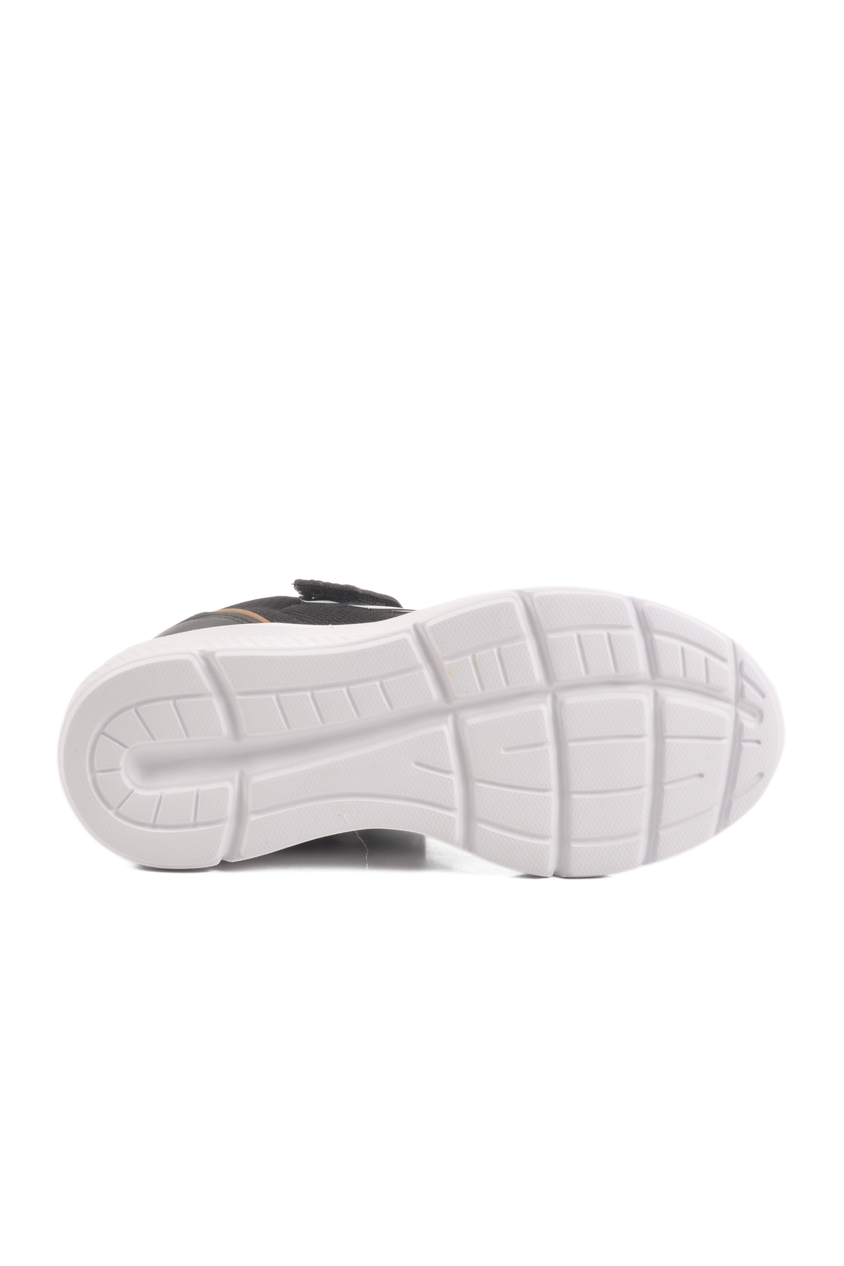 Siyah Beyaz Cırtlı Fileli Hafif Unisex Çocuk Spor Ayakkabı Fav 100 F - Görsel 6