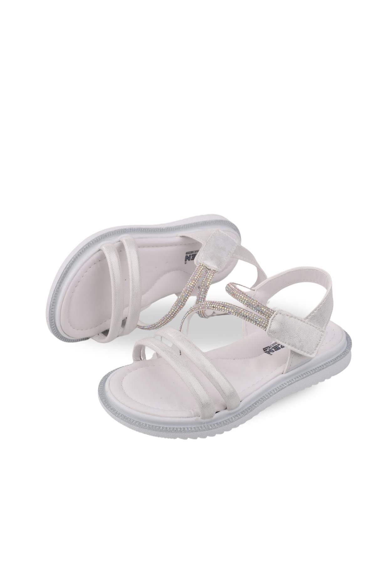 Arzn 4832 Kız Çocuk Ortopedik Rahat Taban Sandalet - Görsel 4