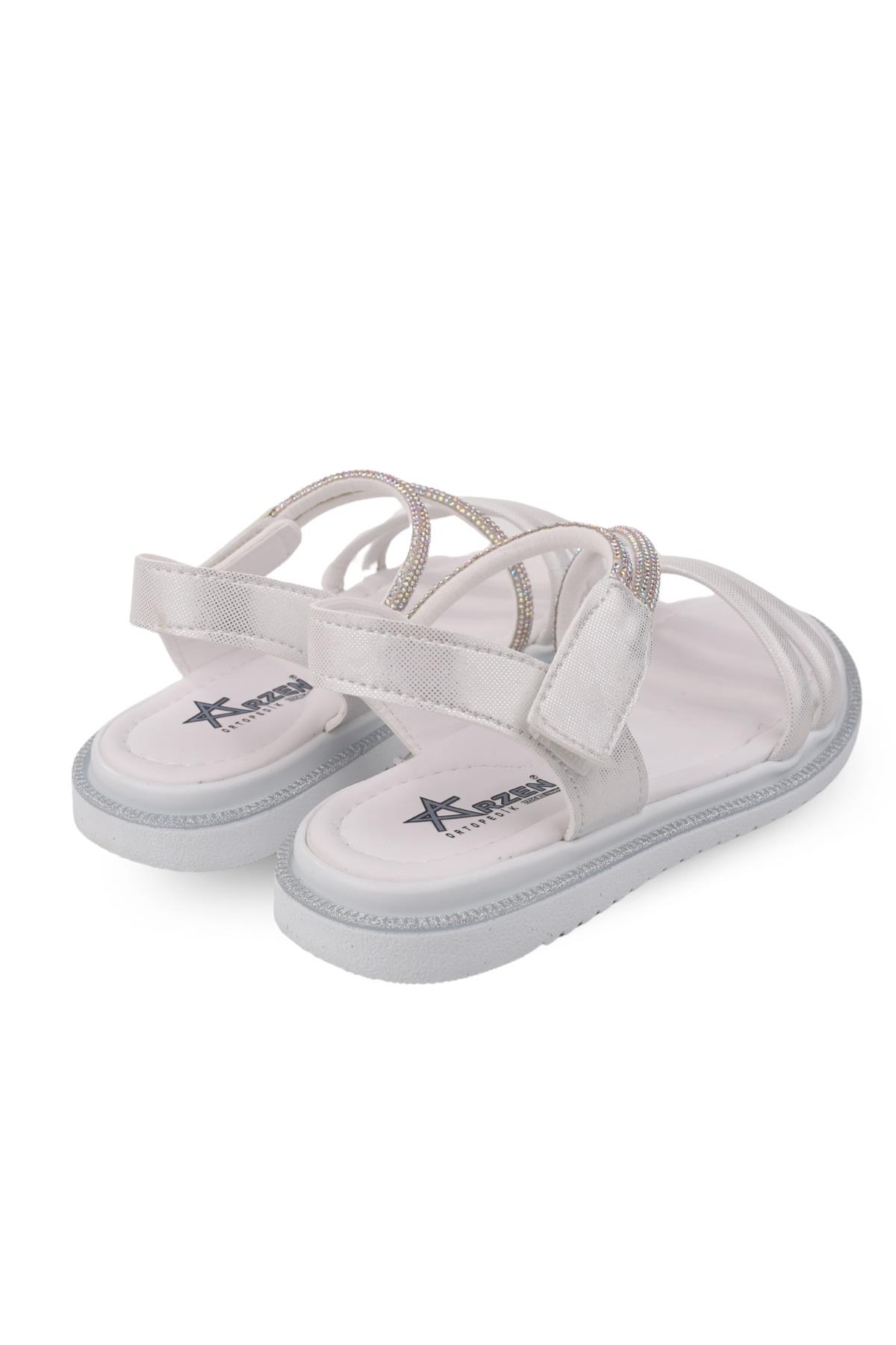 Arzn 4832 Kız Çocuk Ortopedik Rahat Taban Sandalet - Görsel 5