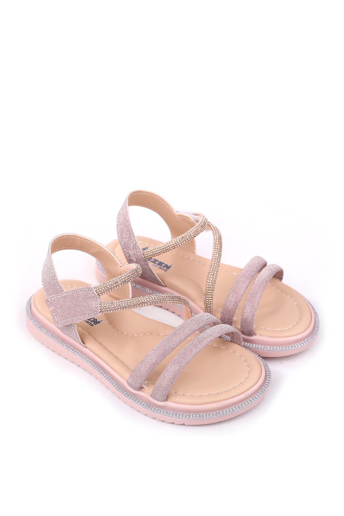 Arzn 4832 Kız Çocuk Ortopedik Rahat Taban Sandalet - Görsel 3