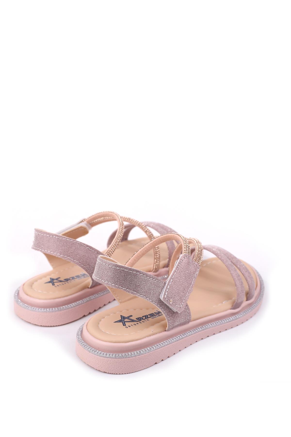 Arzn 4832 Kız Çocuk Ortopedik Rahat Taban Sandalet - Görsel 5