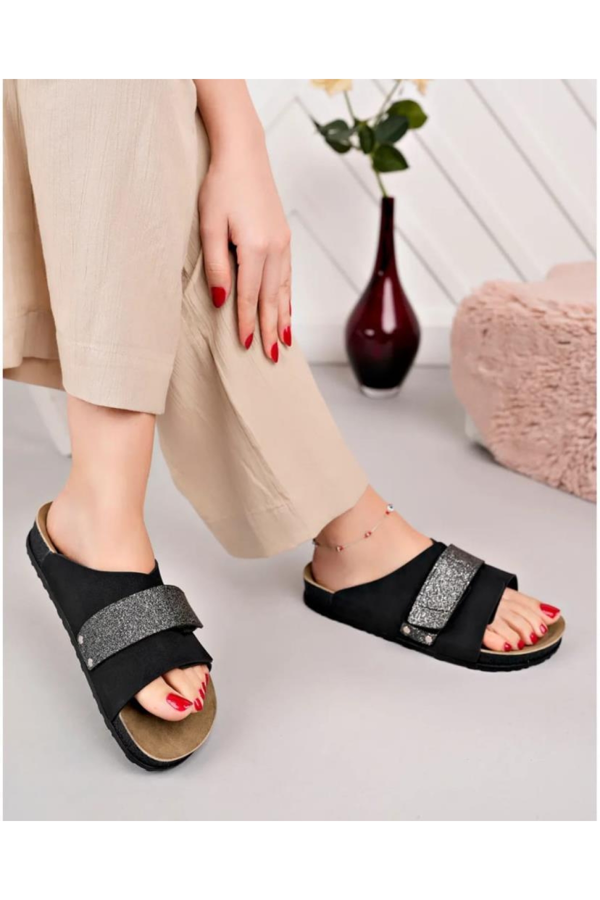 20-020 Ortopedik Kadın Günlük Terlik - Görsel 2