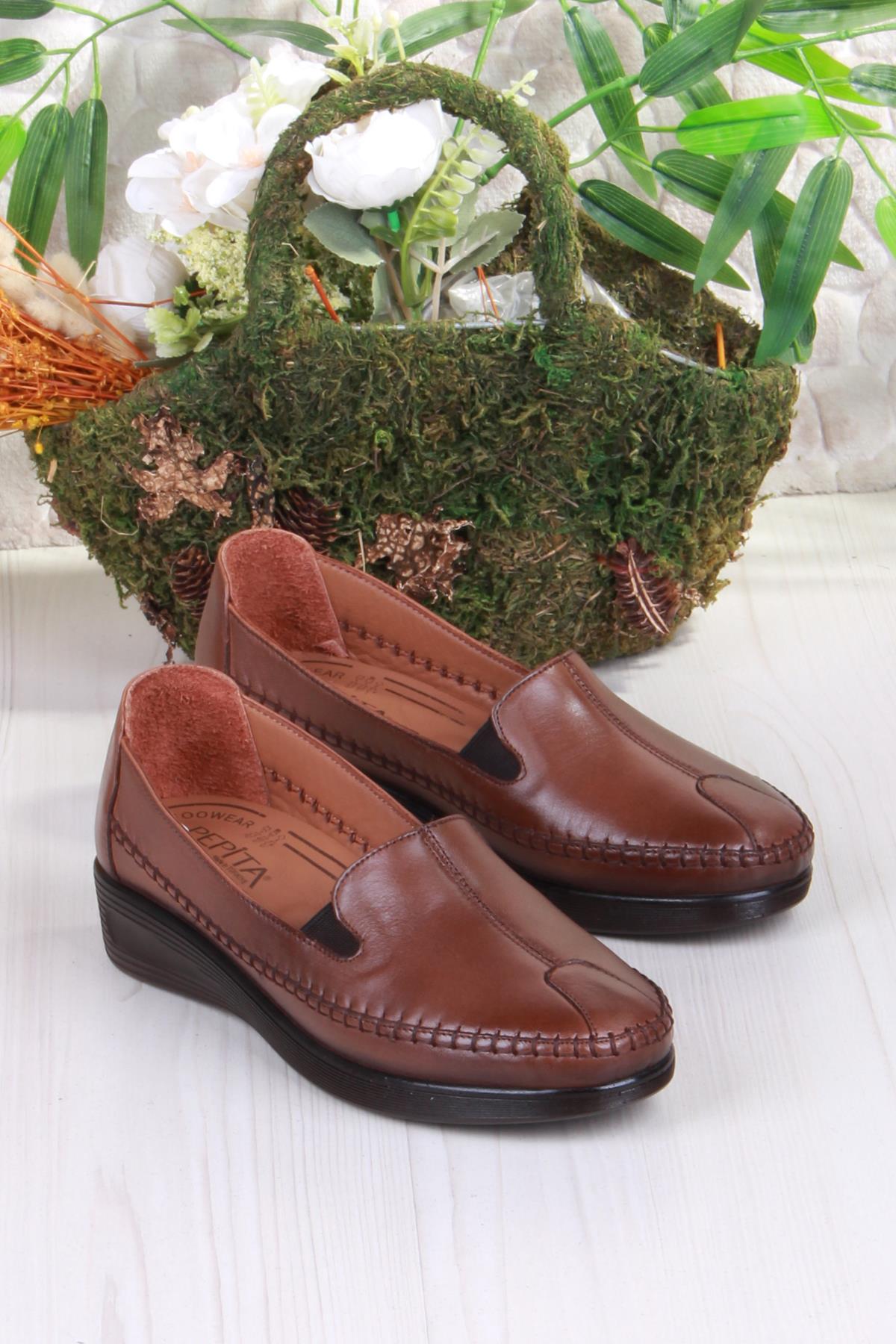 429120 Anatomik Rahat Esnek Hakiki Deri Kadın Ayakkabı - Görsel 5