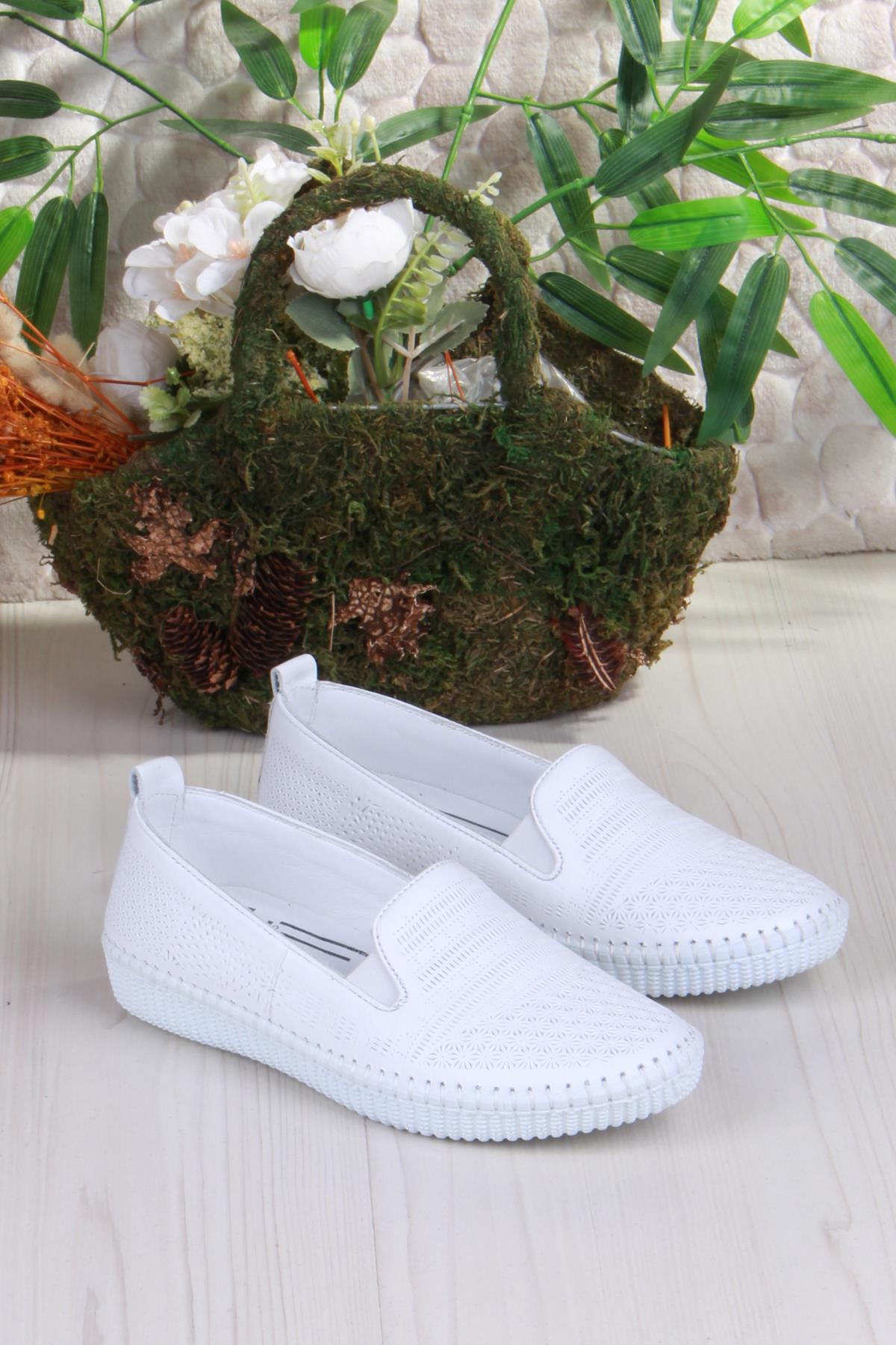 427232 Anatomik Rahat Esnek Hakiki Deri Kadın Ayakkabı - Görsel 5