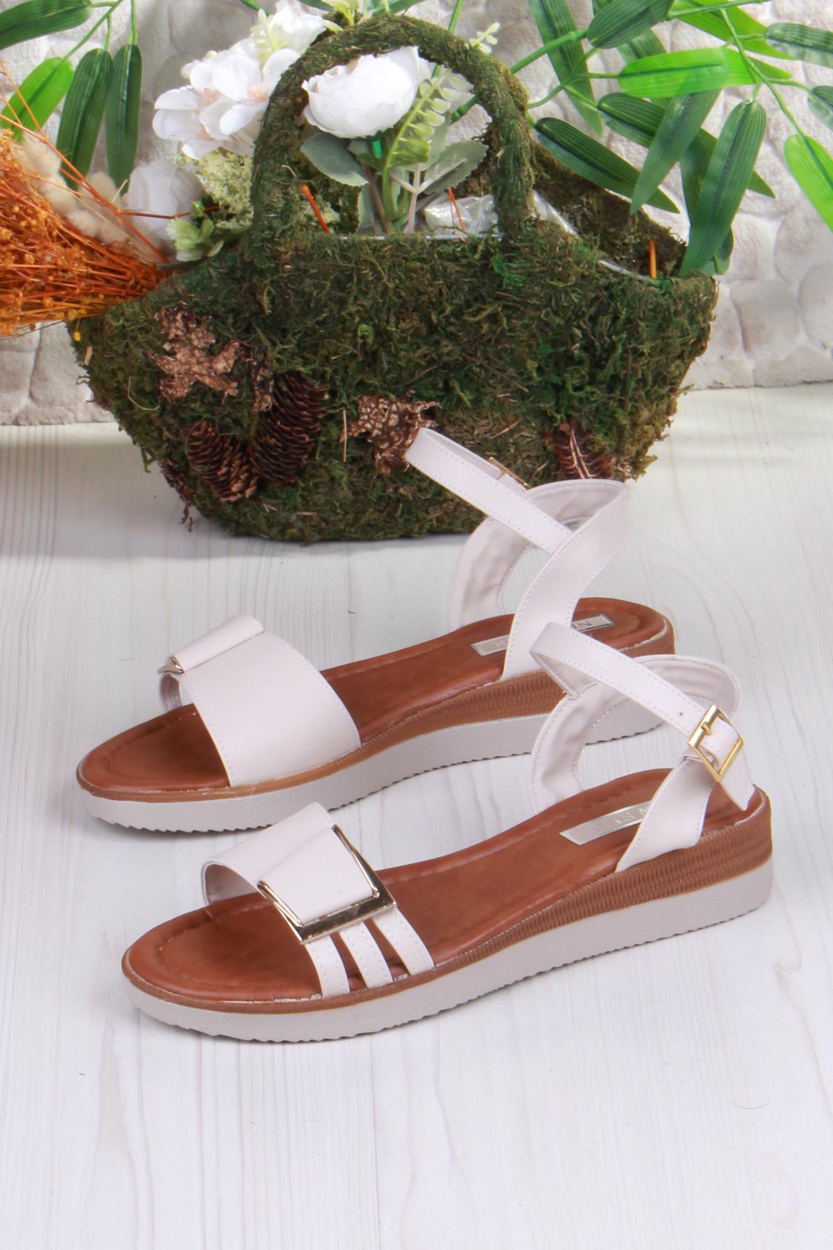 1000 Ceyn Toka Detaylı Rahat Hafif Kadın Sandalet - Görsel 6