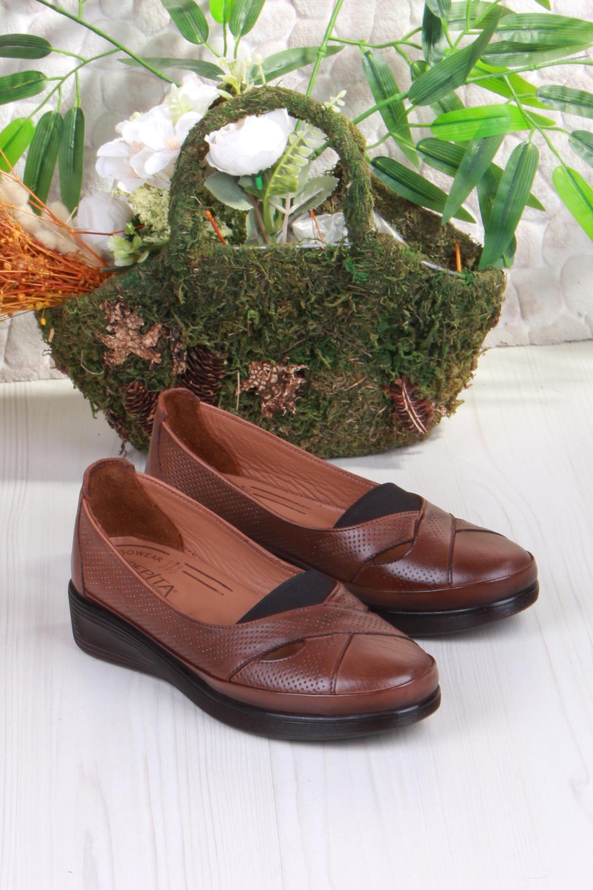 429609 Anatomik Rahat Esnek Hakiki Deri Kadın Ayakkabı - Görsel 5