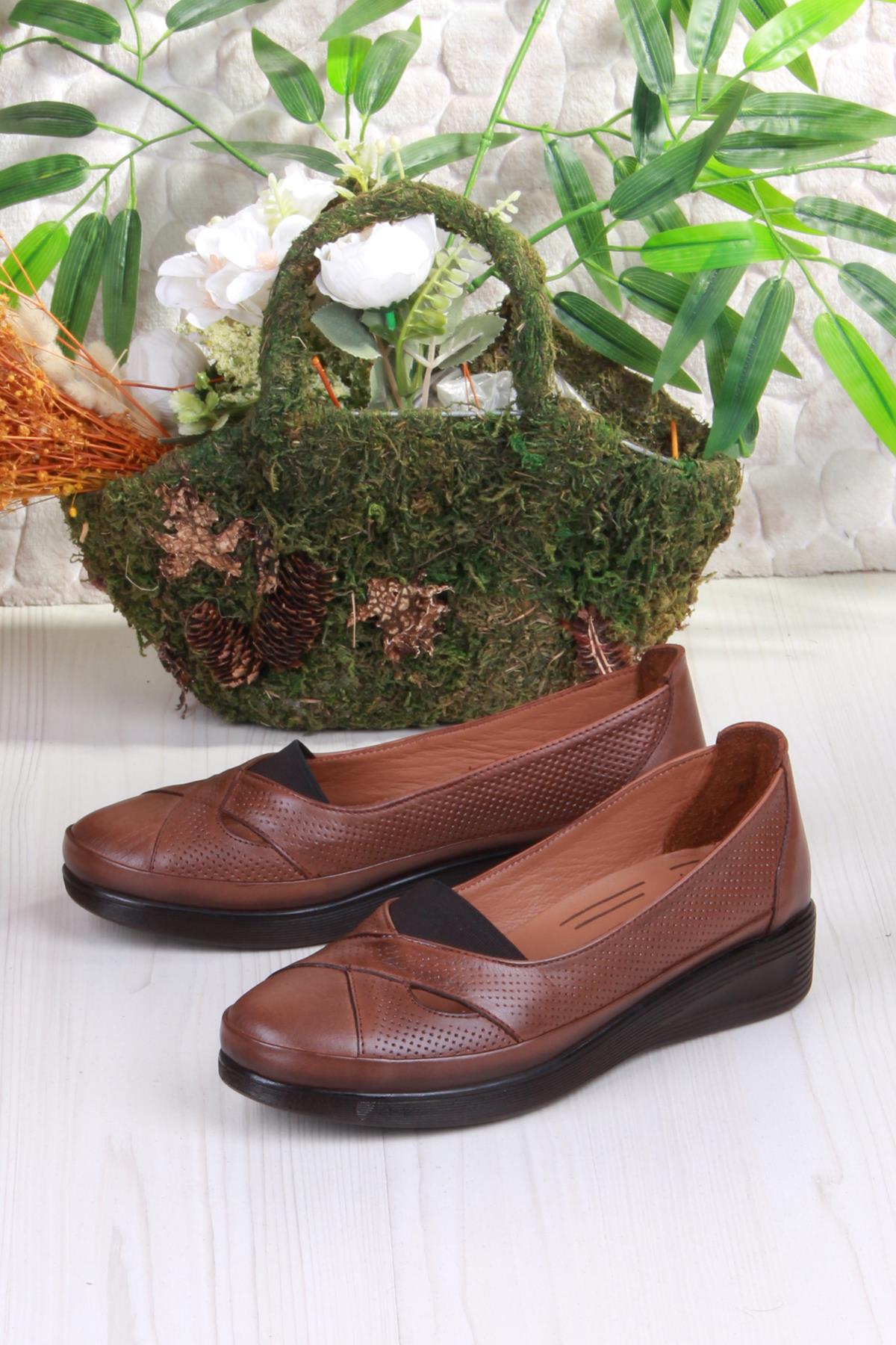 429609 Anatomik Rahat Esnek Hakiki Deri Kadın Ayakkabı - Görsel 6