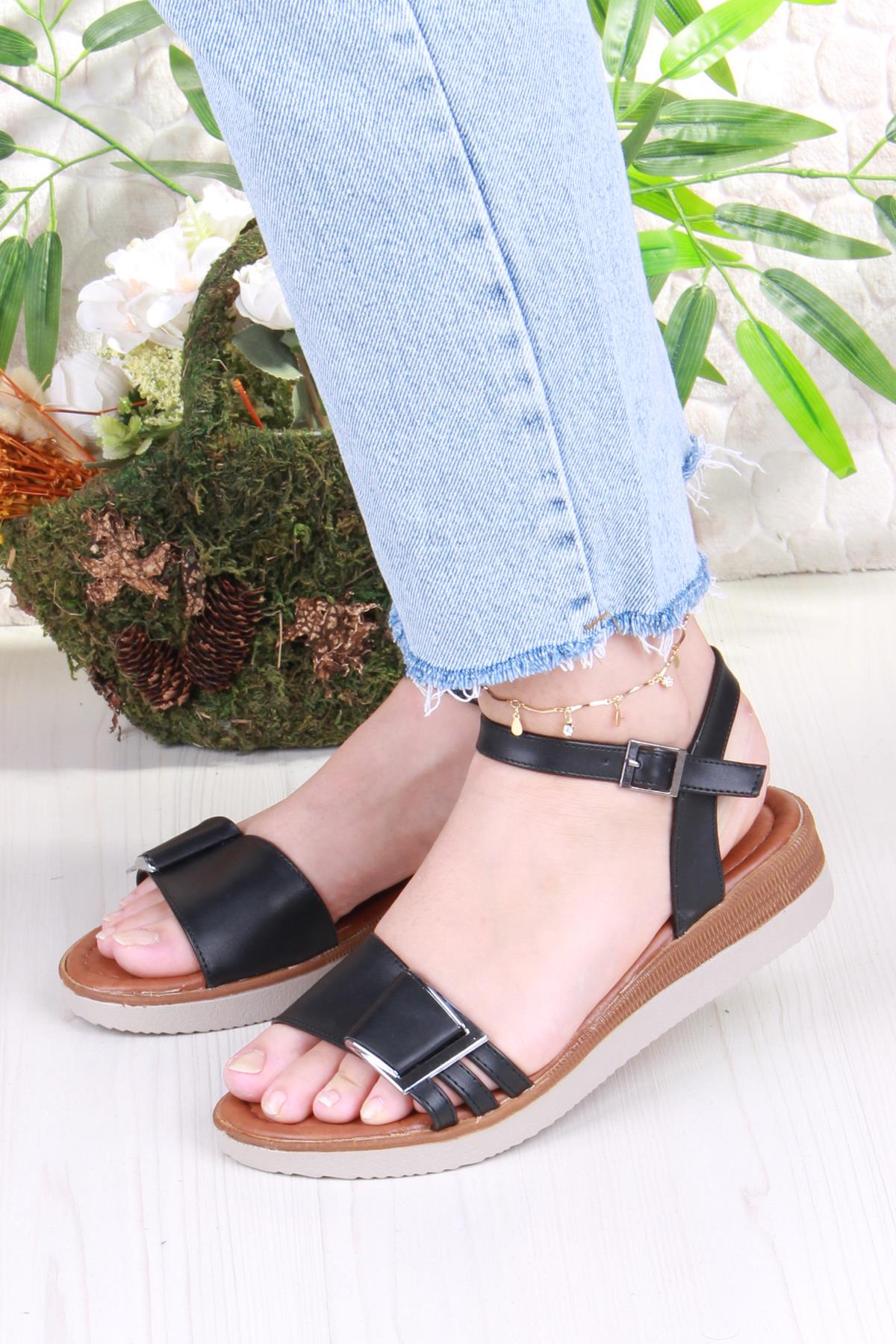 1000 Ceyn Toka Detaylı Rahat Hafif Kadın Sandalet - Görsel 3