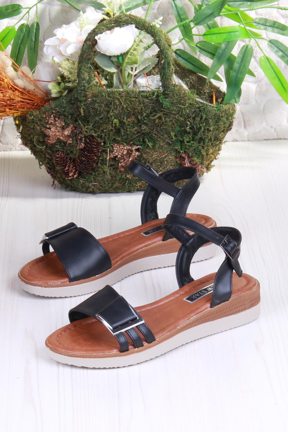 1000 Ceyn Toka Detaylı Rahat Hafif Kadın Sandalet - Görsel 6