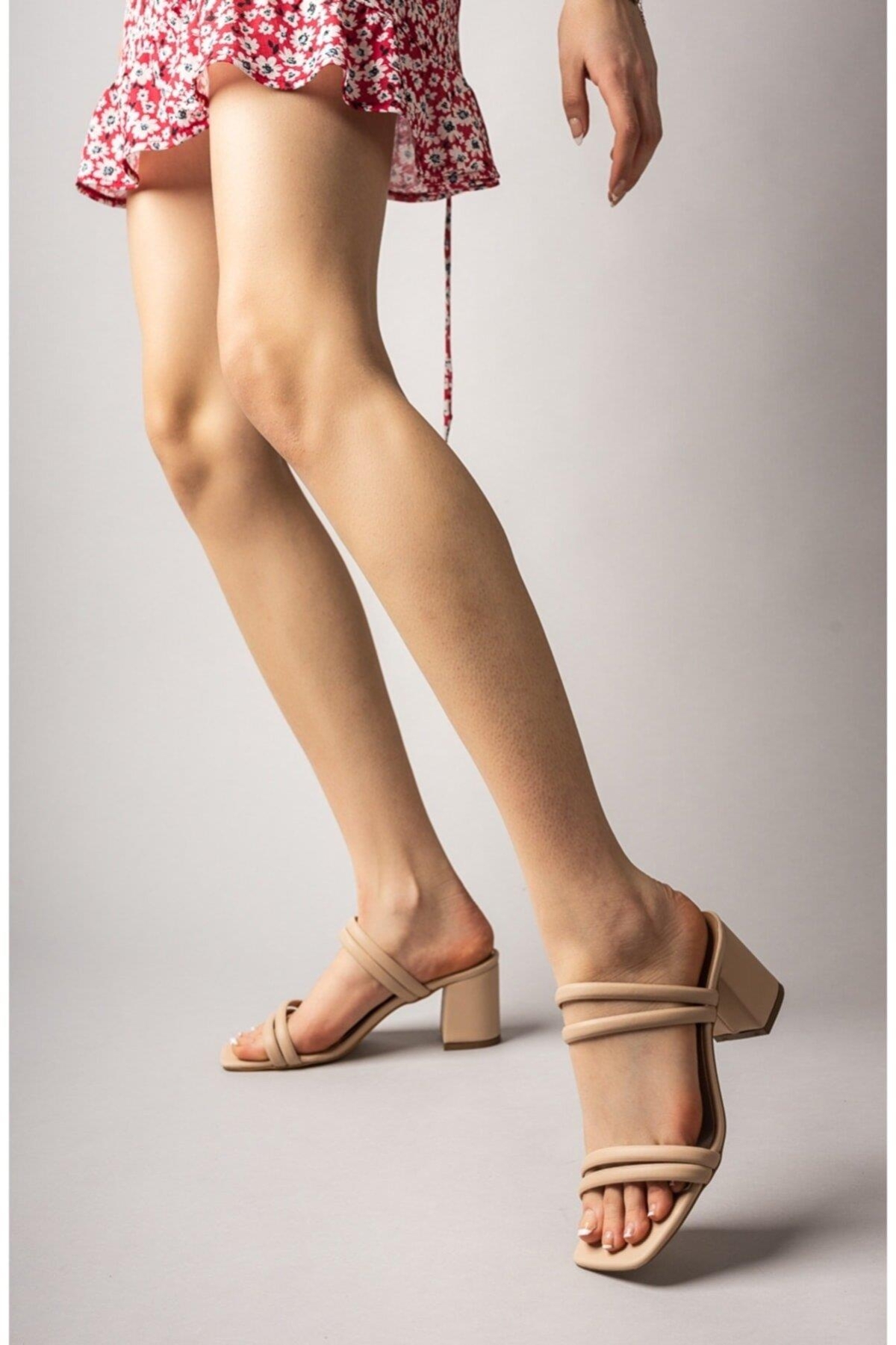 125 Topuklu Fashion Kadın Terlik - Görsel 4