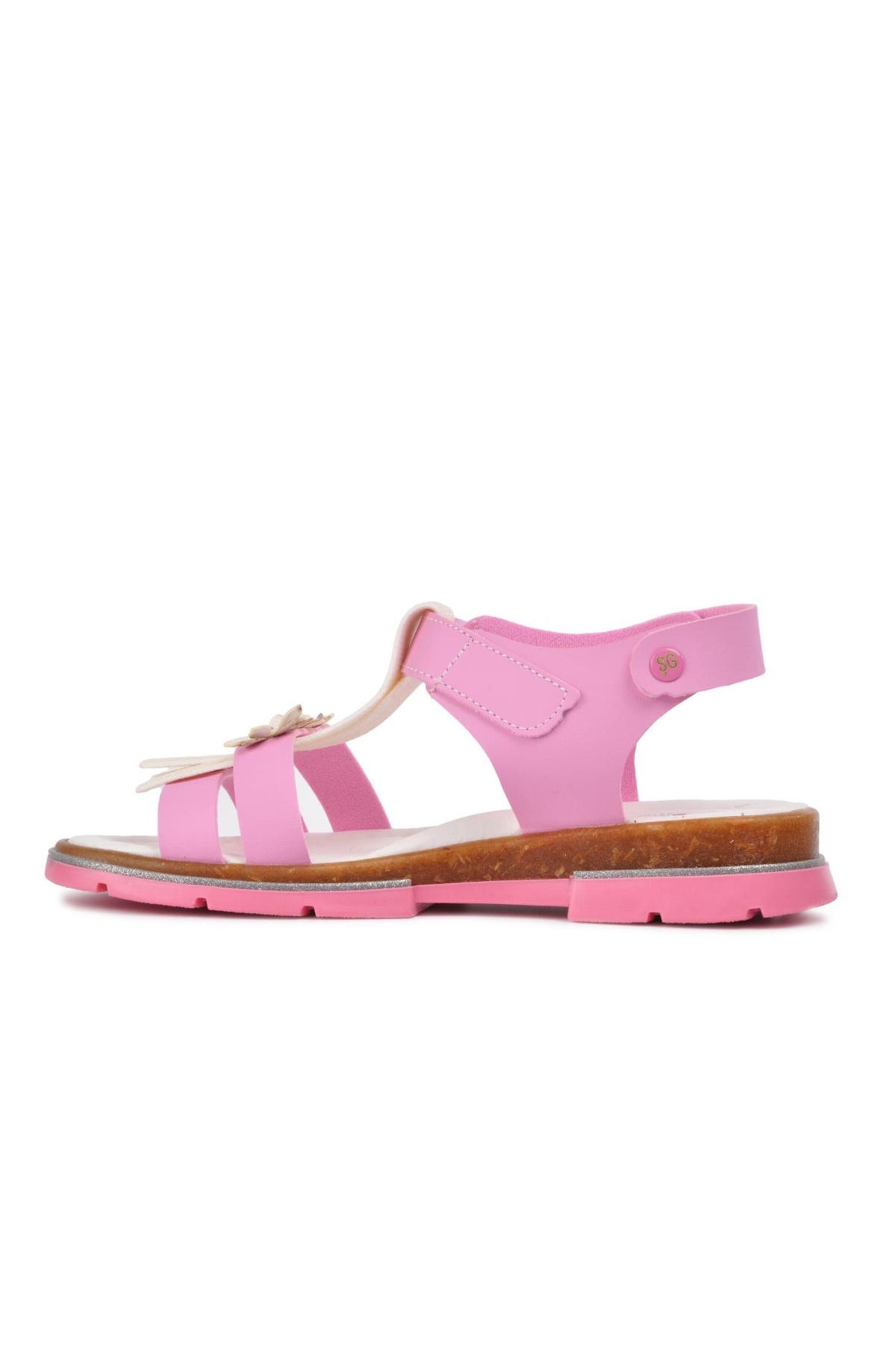 Şiringenç 210104 Pembe-Sedef Comfort Kız Çocuk Sandalet - Görsel 4