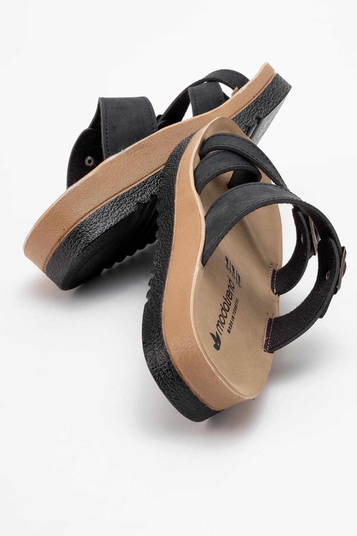 Kadın Baş Parmak Arası Terlik SİYAH CİLT - Görsel 6