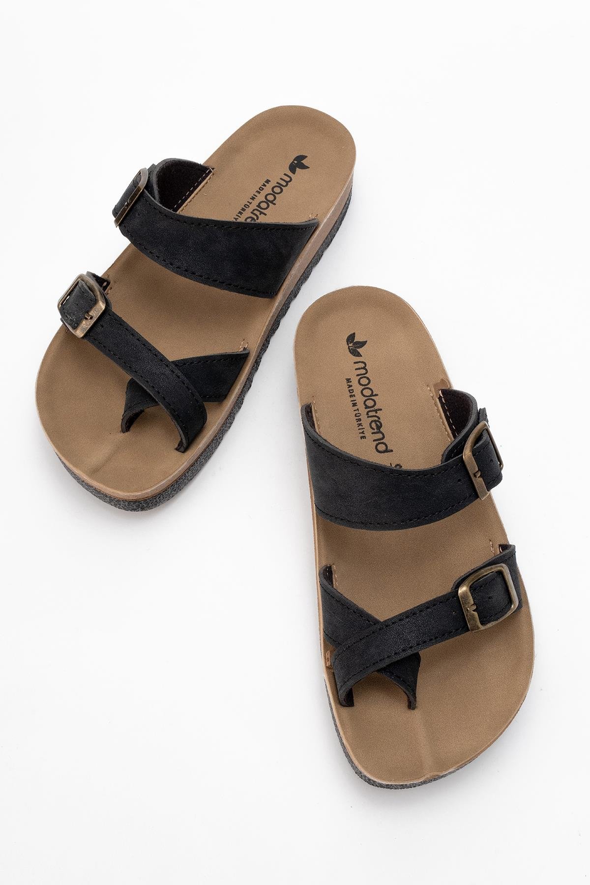 Kadın Baş Parmak Arası Terlik SİYAH CİLT - Görsel 7