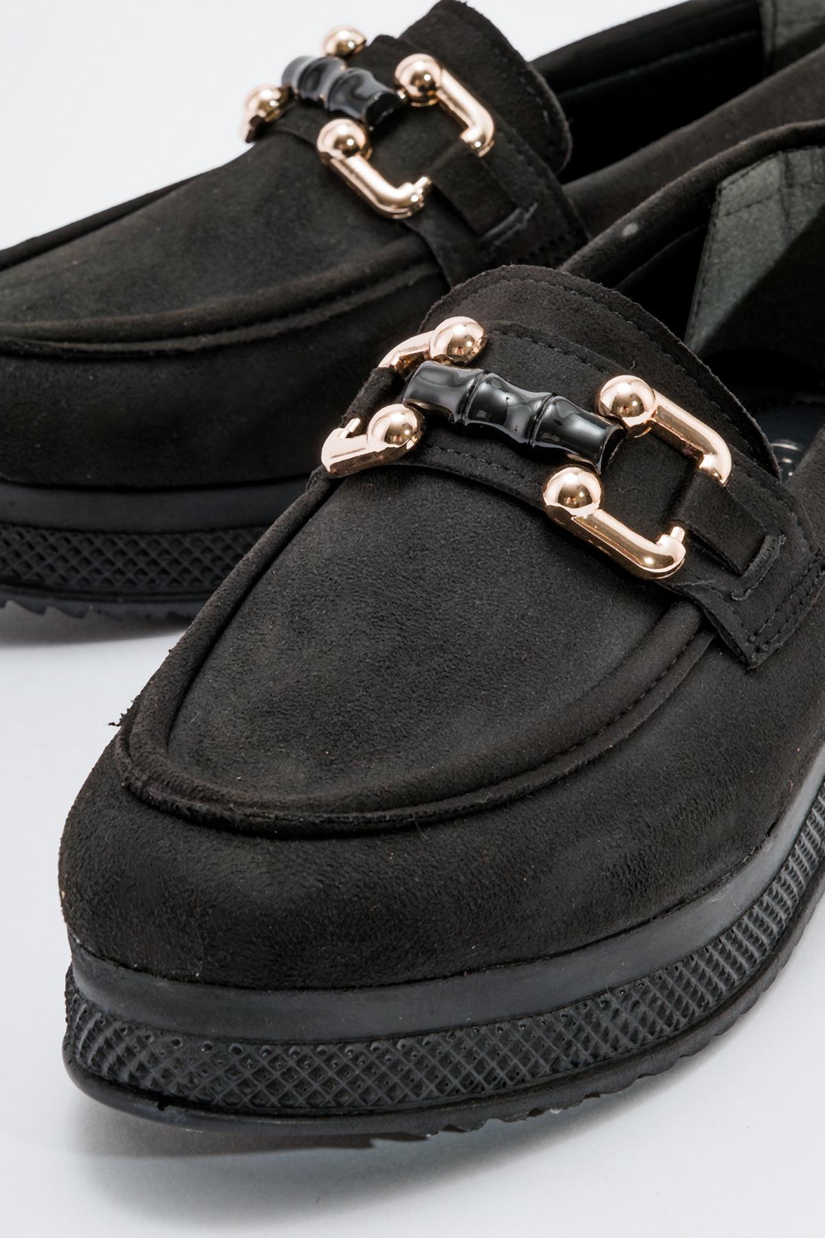 Kadın Günlük Ayakkabı SİYAH SÜET - Görsel 4