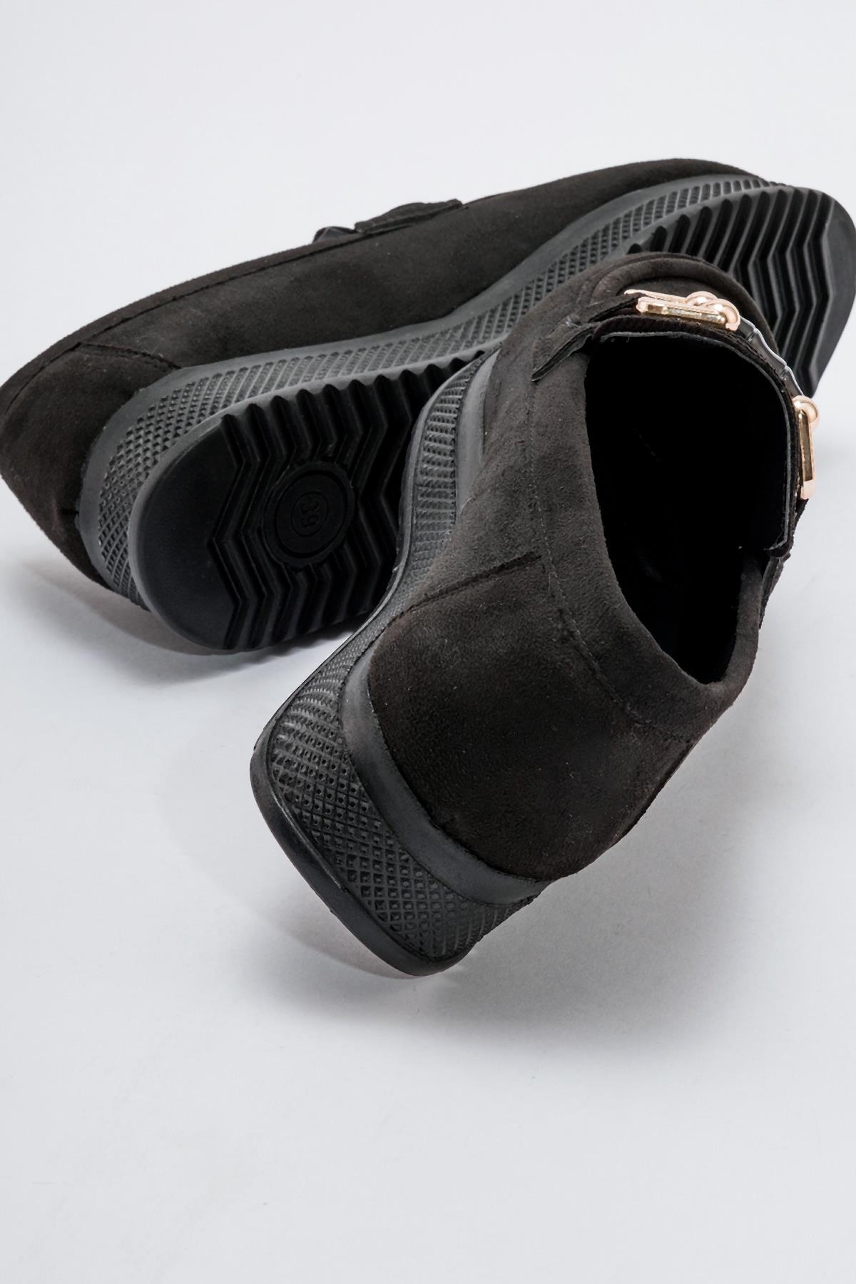 Kadın Günlük Ayakkabı SİYAH SÜET - Görsel 5