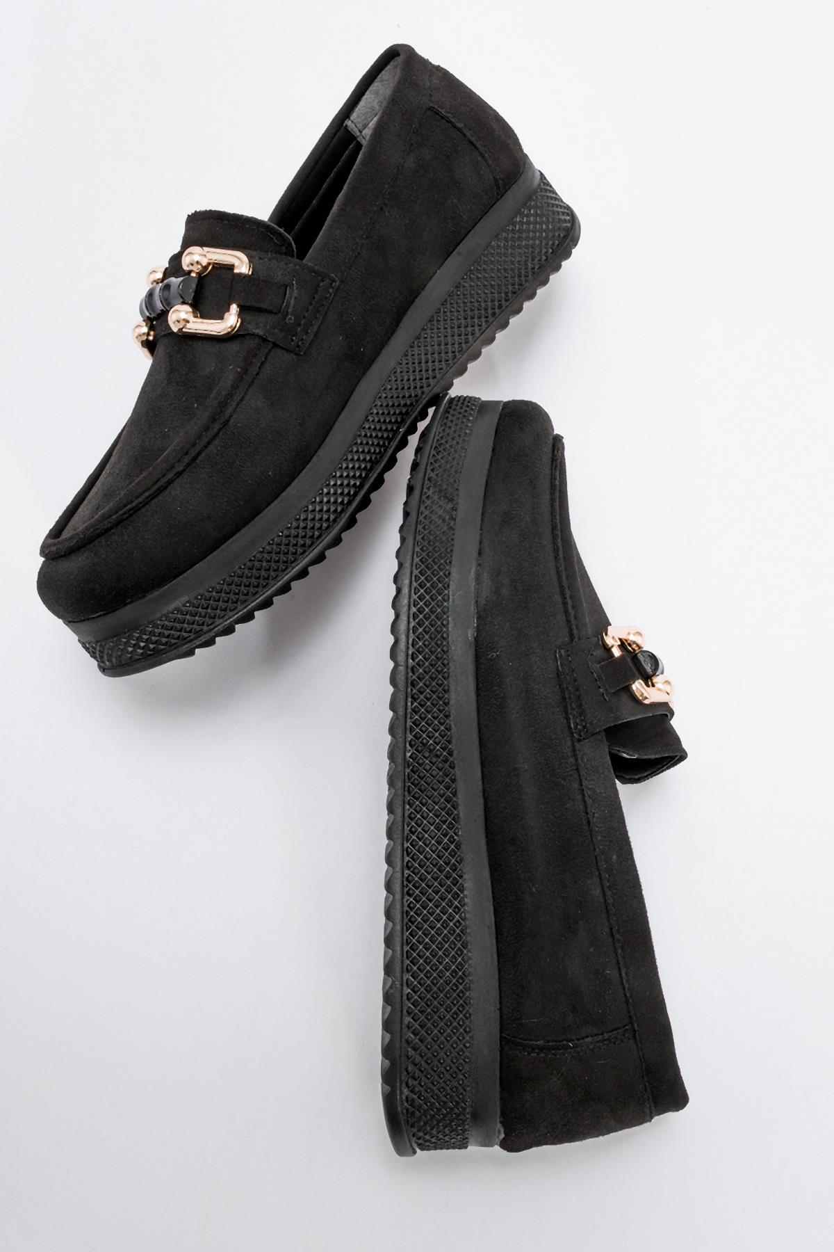 Kadın Günlük Ayakkabı SİYAH SÜET - Görsel 6