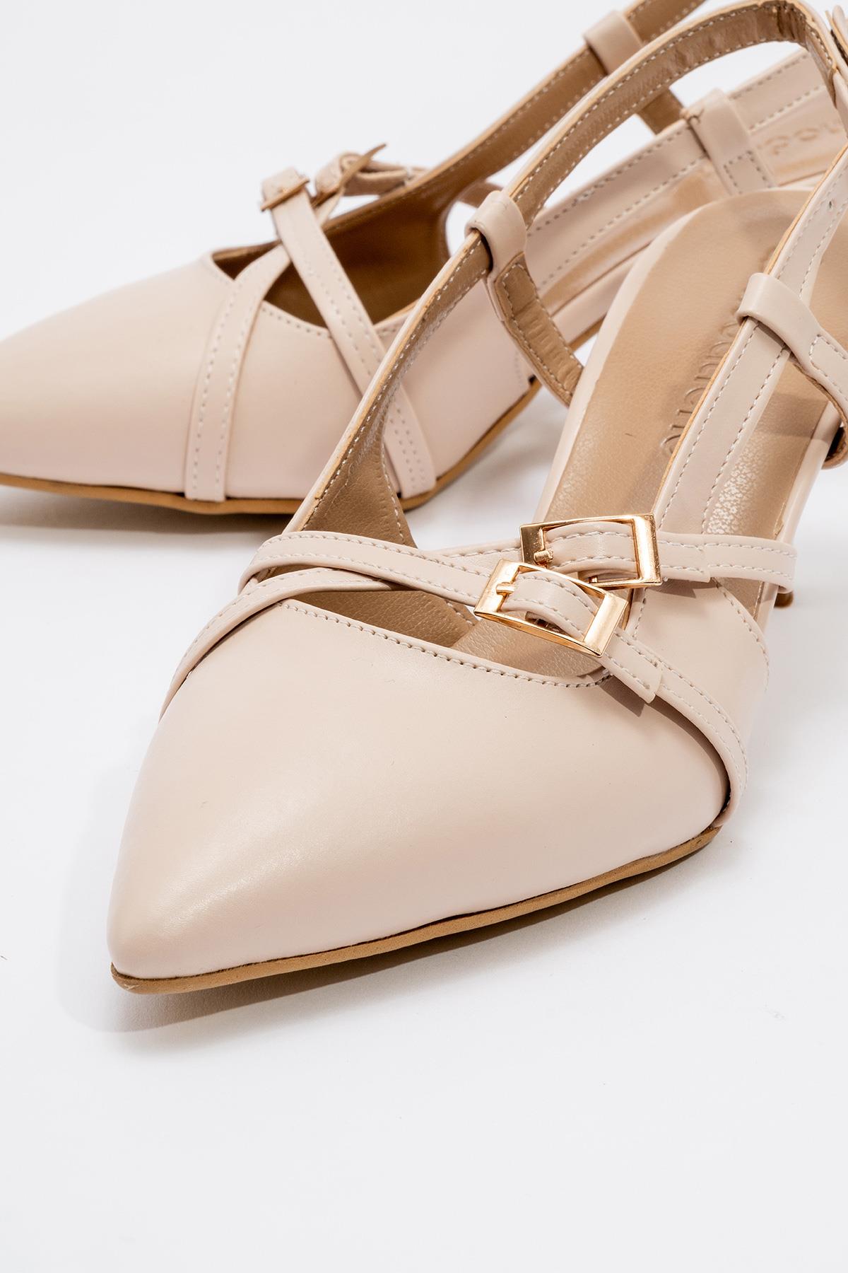 Kadın 3 Tokalı Topuklu Ayakkabı TEN RUGAN - Görsel 4