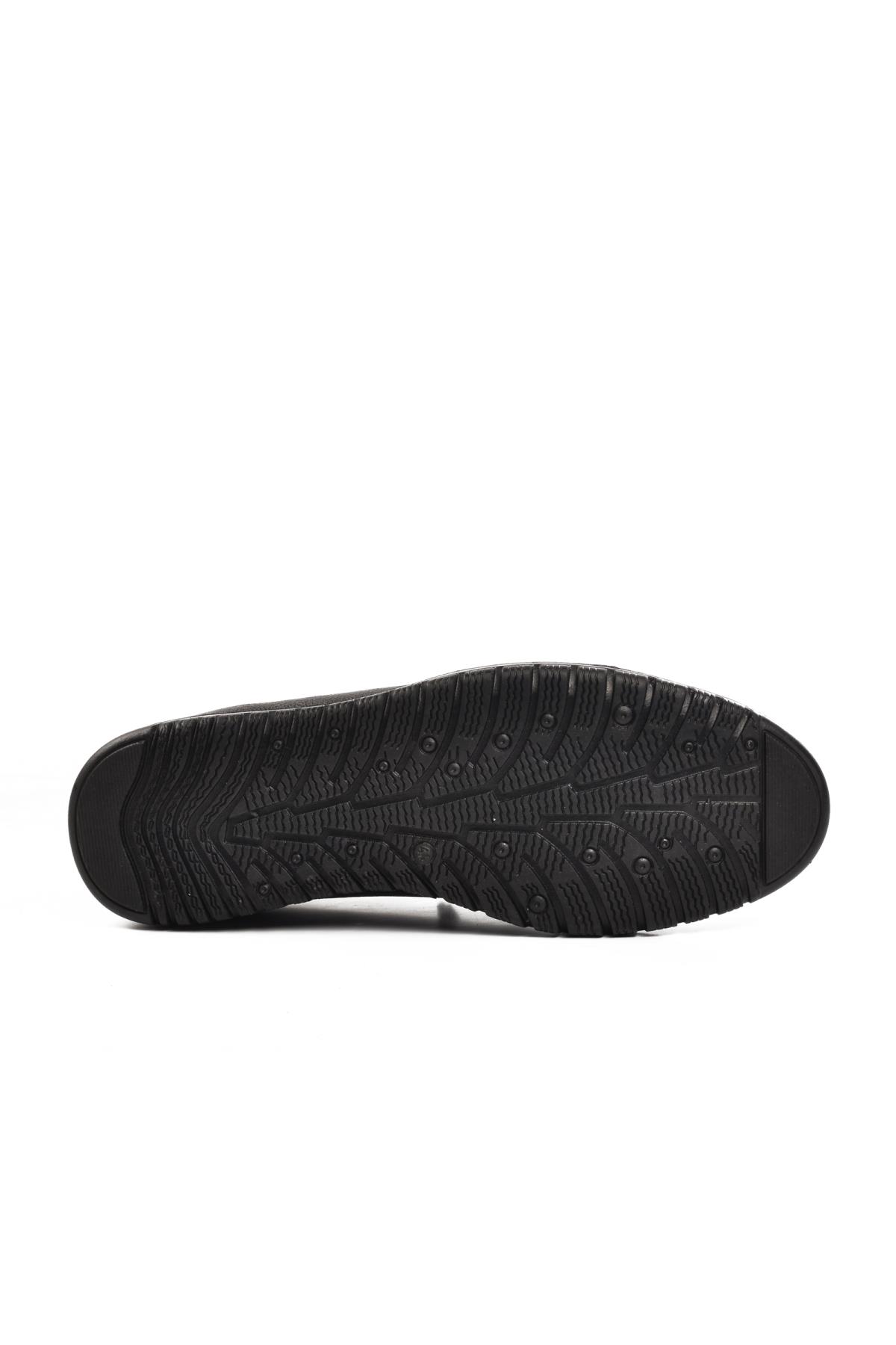 108 Siyah Hakiki Deri Erkek Günlük Ayakkabı - Görsel 6