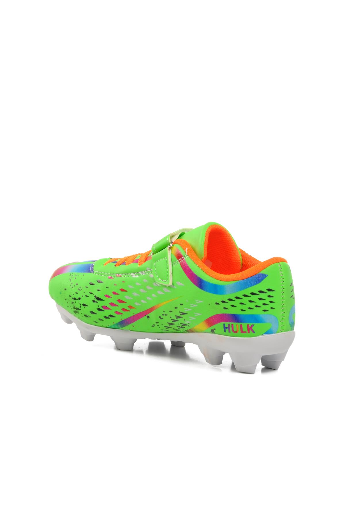 Hulk 129-F Yeşil-Beyaz Çocuk Krampon - Görsel 5