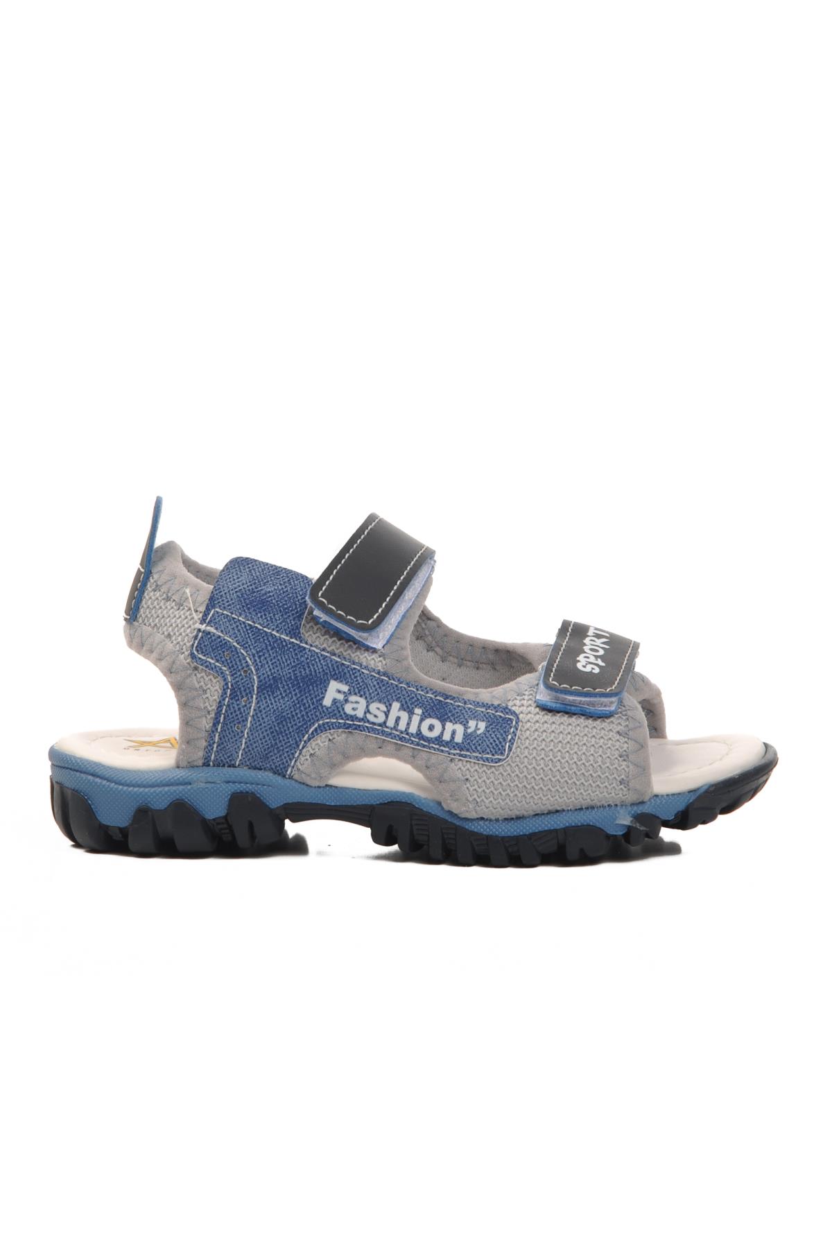 24-410-P Lacivert-Mavi Erkek Çocuk Sandalet - Görsel 3