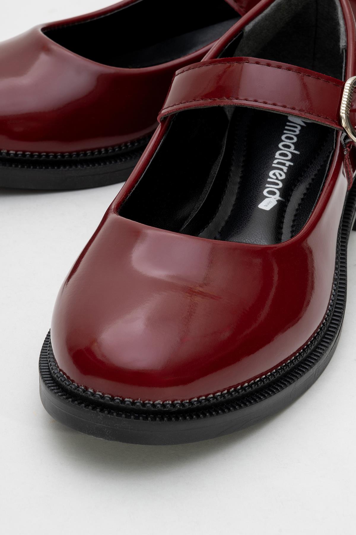 Kadın Günlük Ayakkabı BORDO RUGAN - Görsel 4