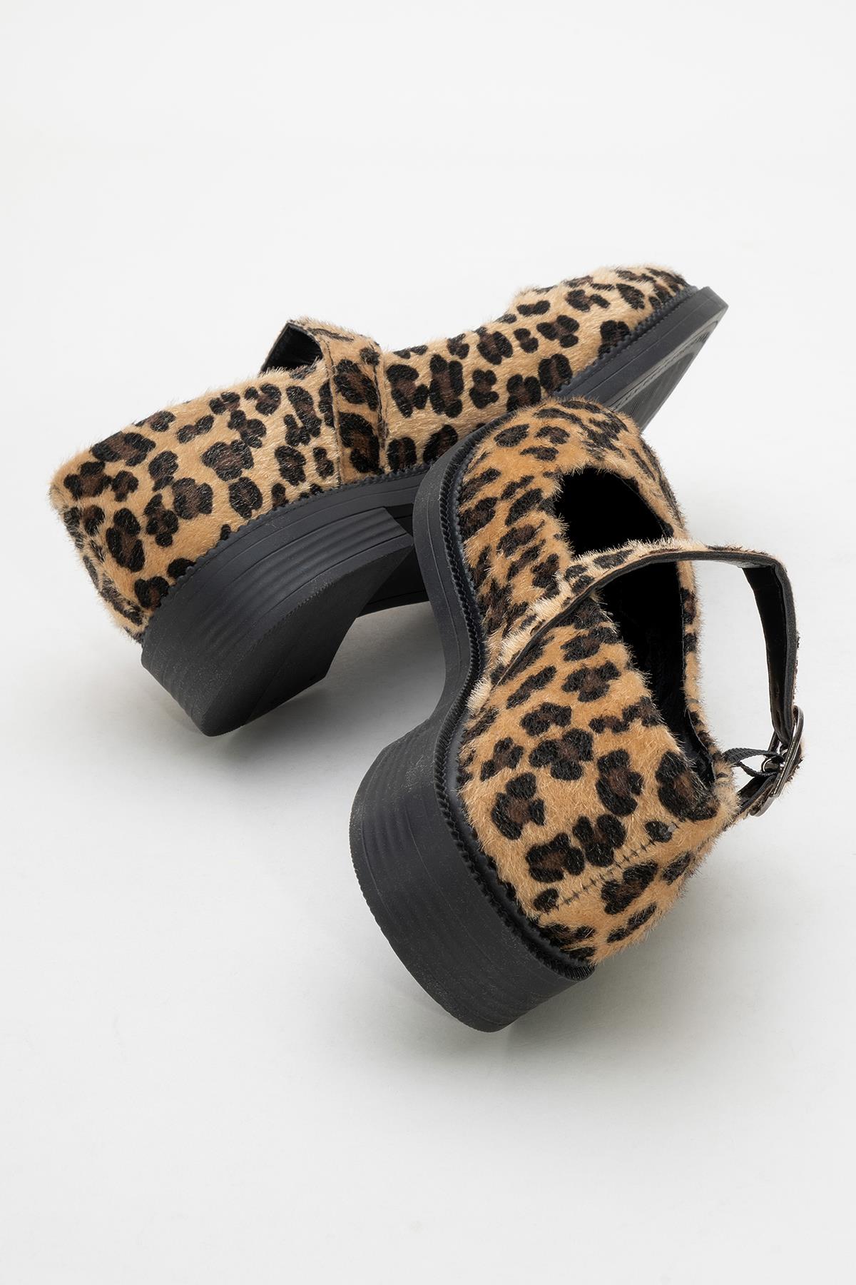 Kadın Günlük Ayakkabı LEOPAR SÜET - Görsel 5