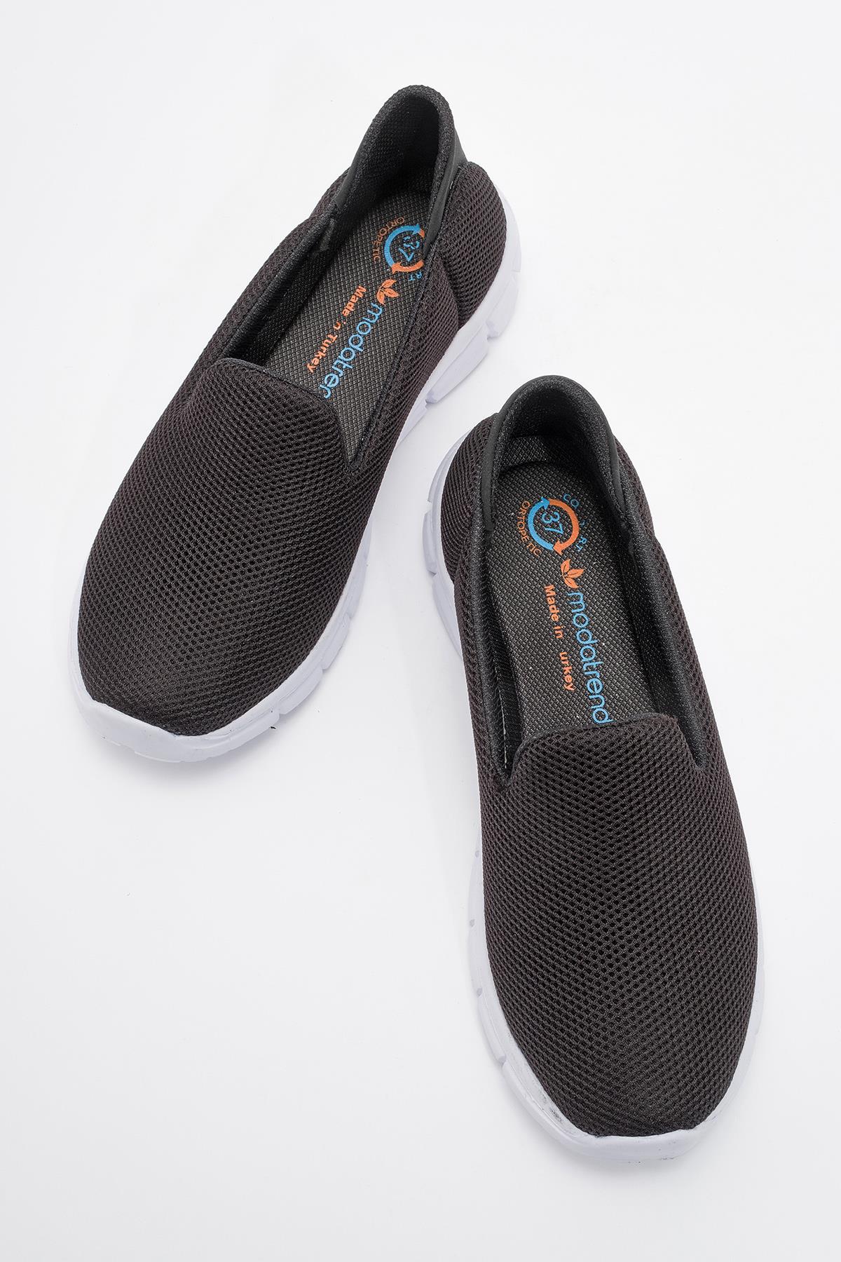 Kadın Günlük Ayakkabı SİYAH BEYAZ - Görsel 6