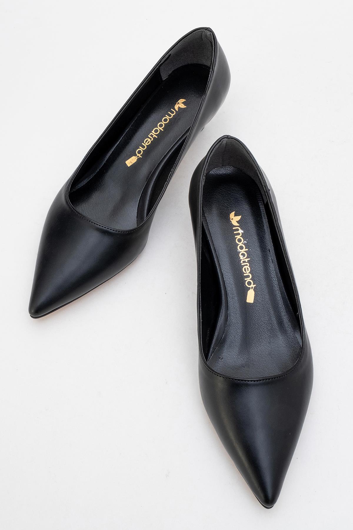 Kadın Topuklu Ayakkabı SİYAH CİLT - Görsel 6