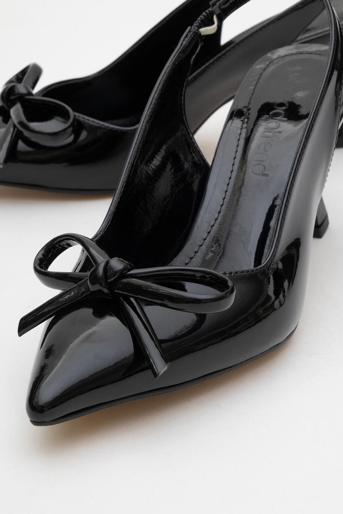 Kadın Topuklu Ayakkabı SİYAH RUGAN - Görsel 4