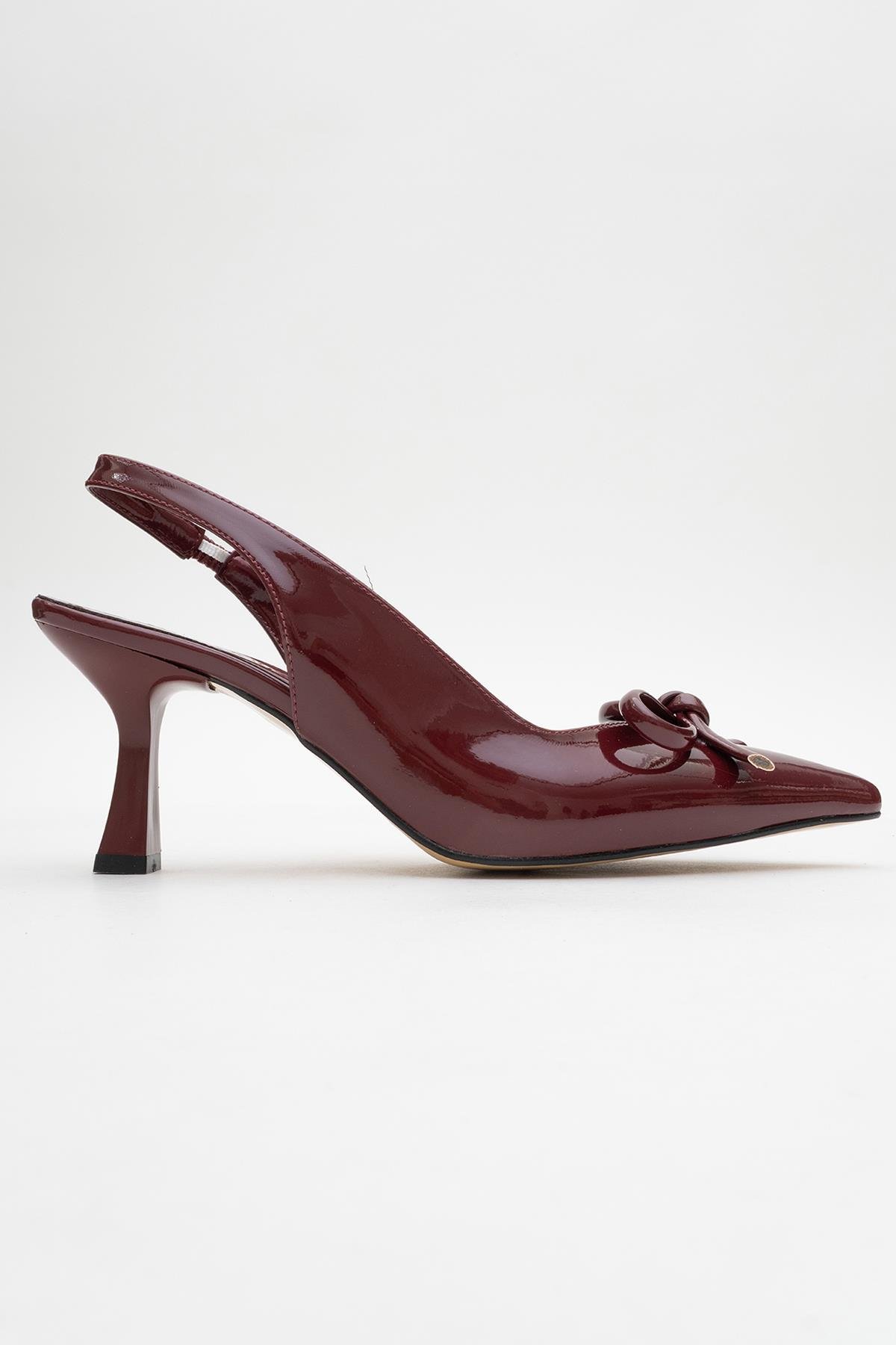Kadın Topuklu Ayakkabı BORDO RUGAN - Görsel 3