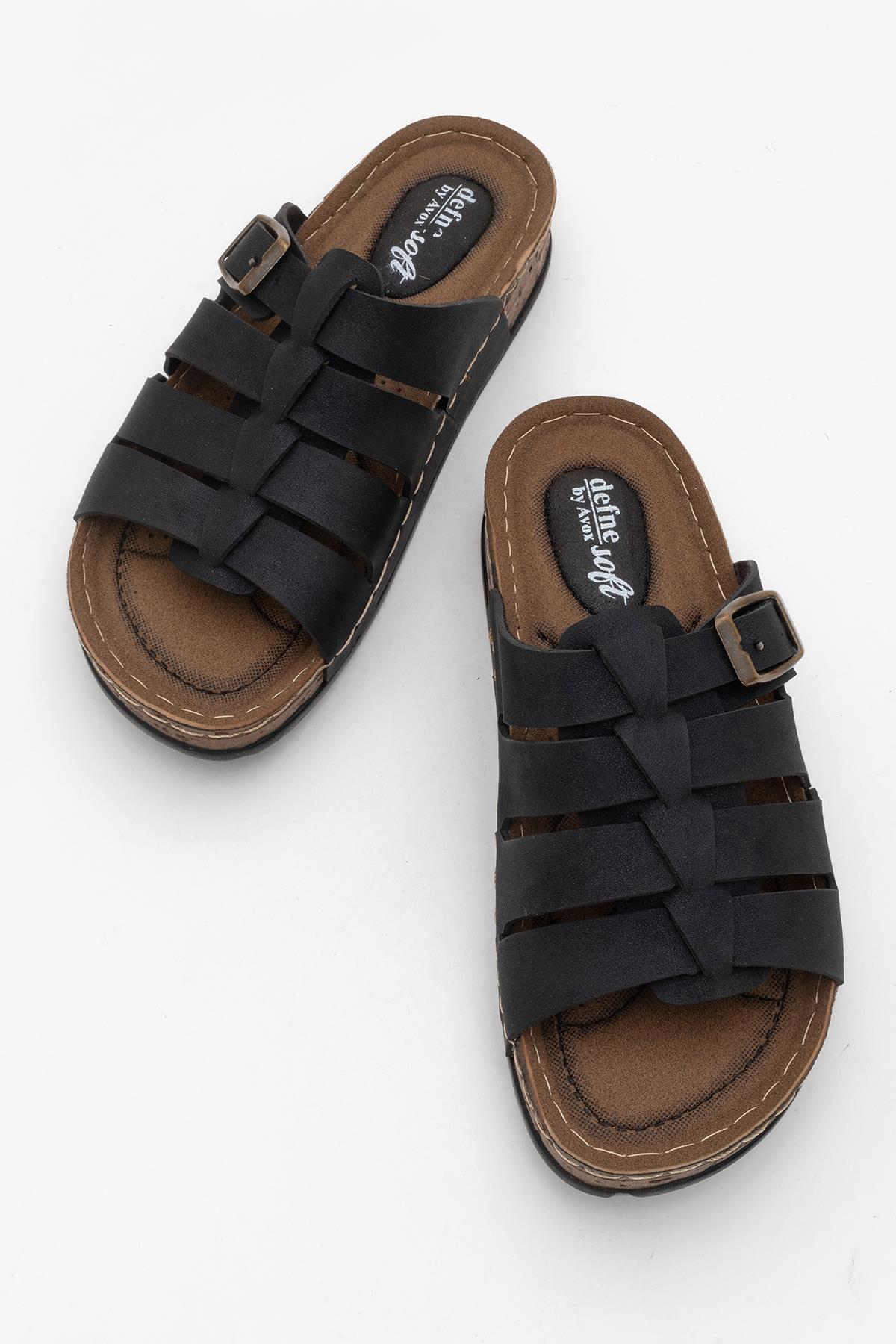 Kadın Tokalı 4 Biyeli Terlik - Görsel 6