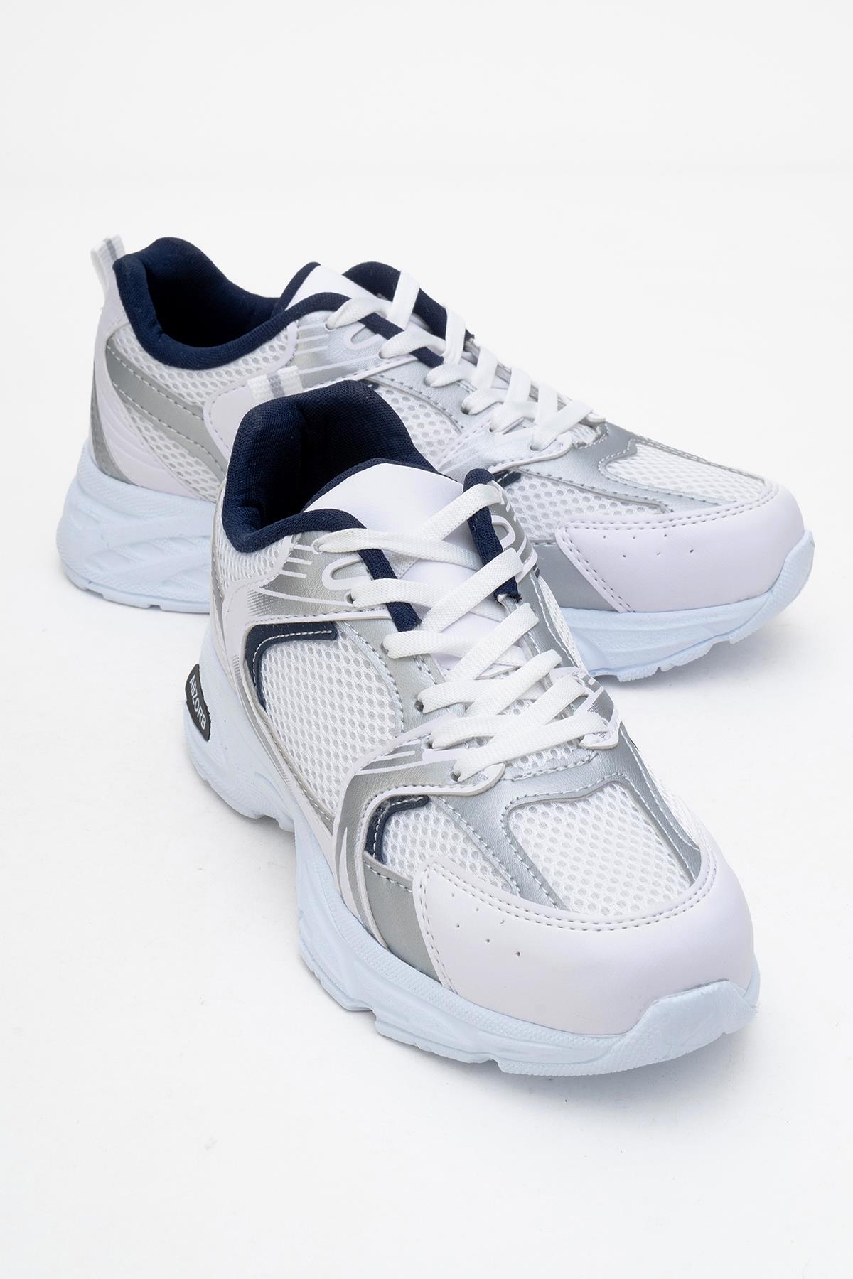 Kadın Anorak Yüksek Taban Spor Ayakkabı BEYAZ LACİ - Görsel 2