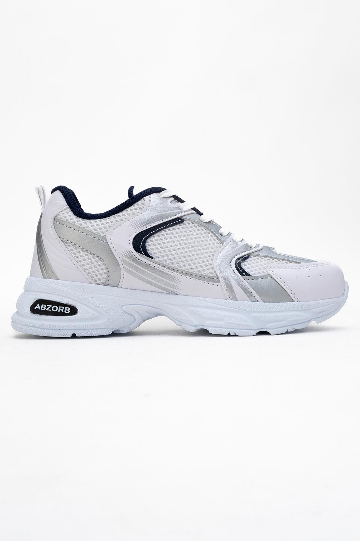 Kadın Anorak Yüksek Taban Spor Ayakkabı BEYAZ LACİ - Görsel 3