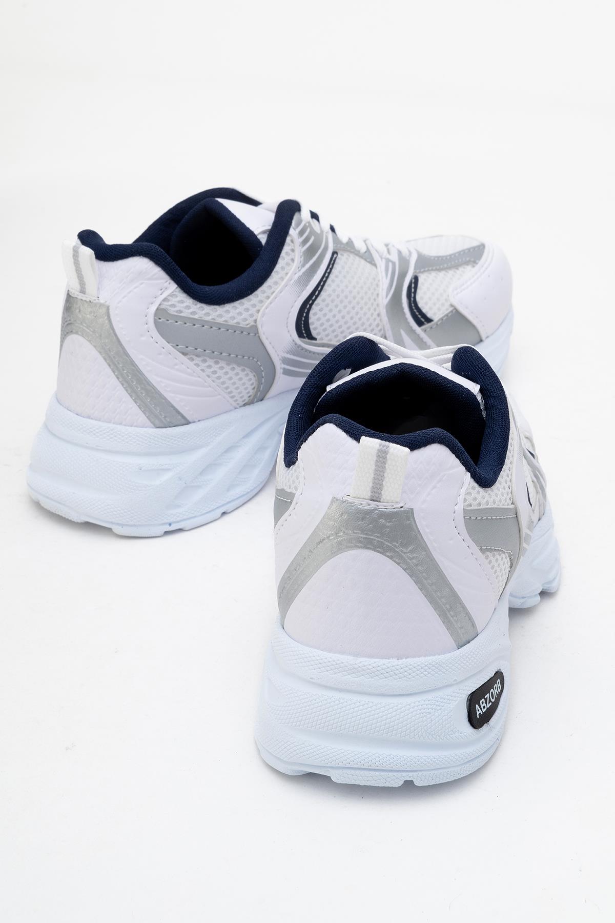 Kadın Anorak Yüksek Taban Spor Ayakkabı BEYAZ LACİ - Görsel 5