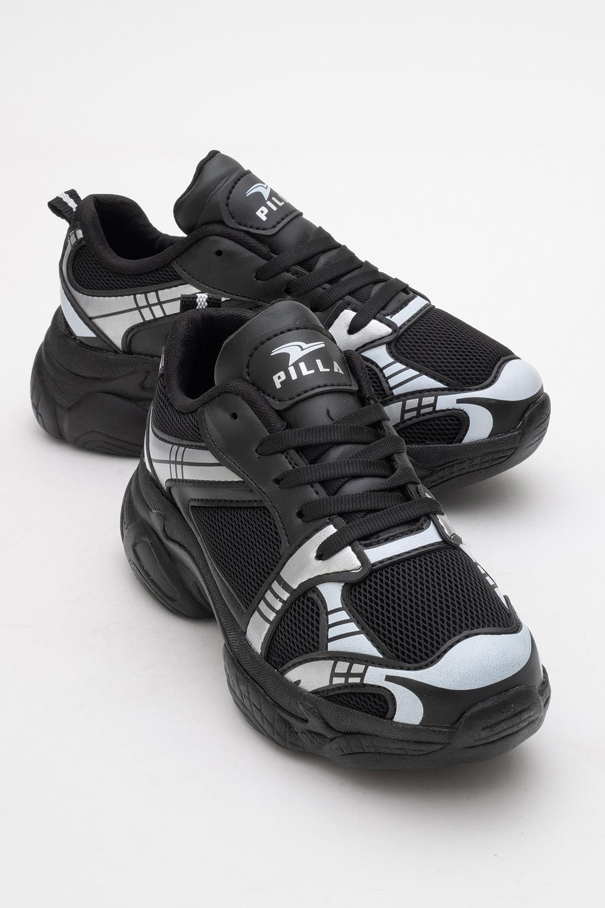 Anorak Kadın Spor Ayakkabı SİYAH GÜMÜŞ - Görsel 2