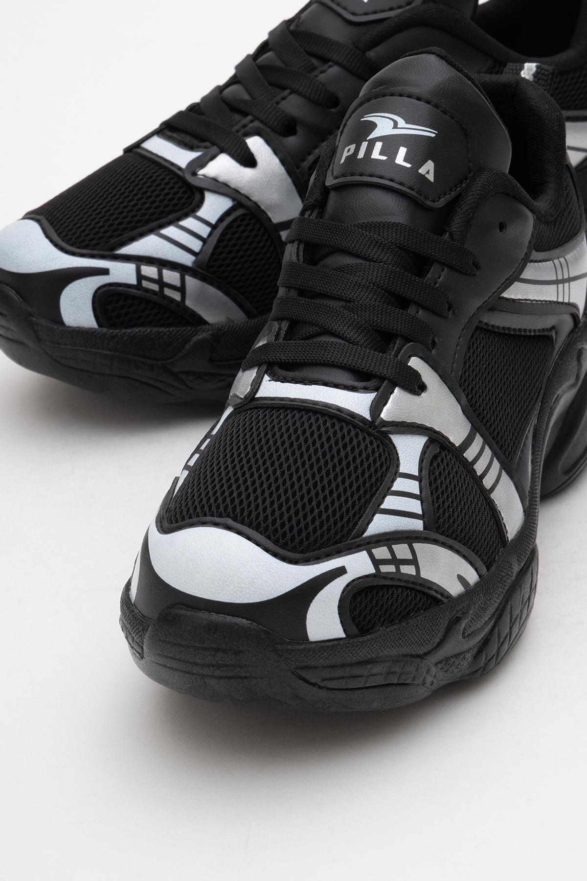 Anorak Kadın Spor Ayakkabı SİYAH GÜMÜŞ - Görsel 4