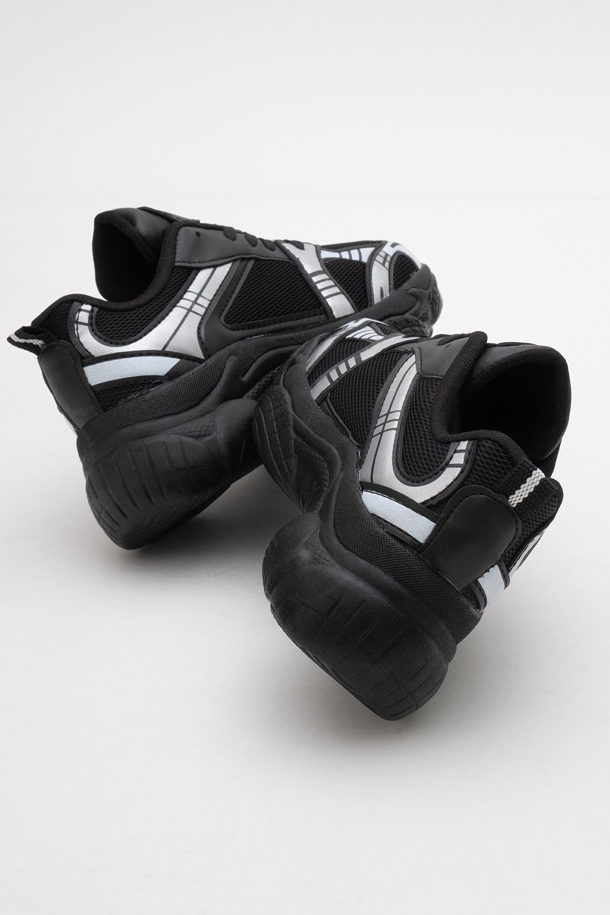 Anorak Kadın Spor Ayakkabı SİYAH GÜMÜŞ - Görsel 5