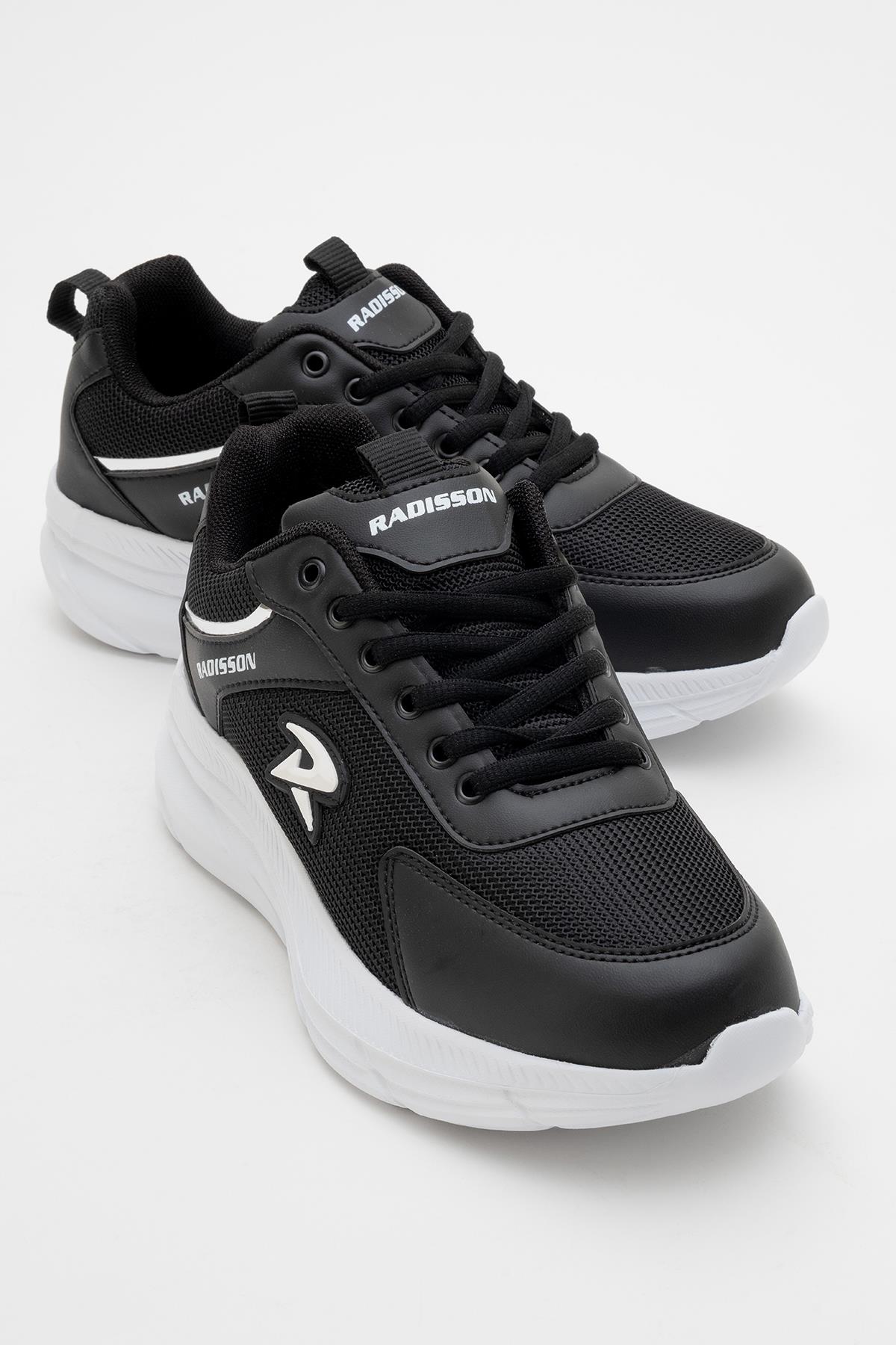 Cırtlı Anorak Kadın Spor Ayakkabı SİYAH BEYAZ - Görsel 2