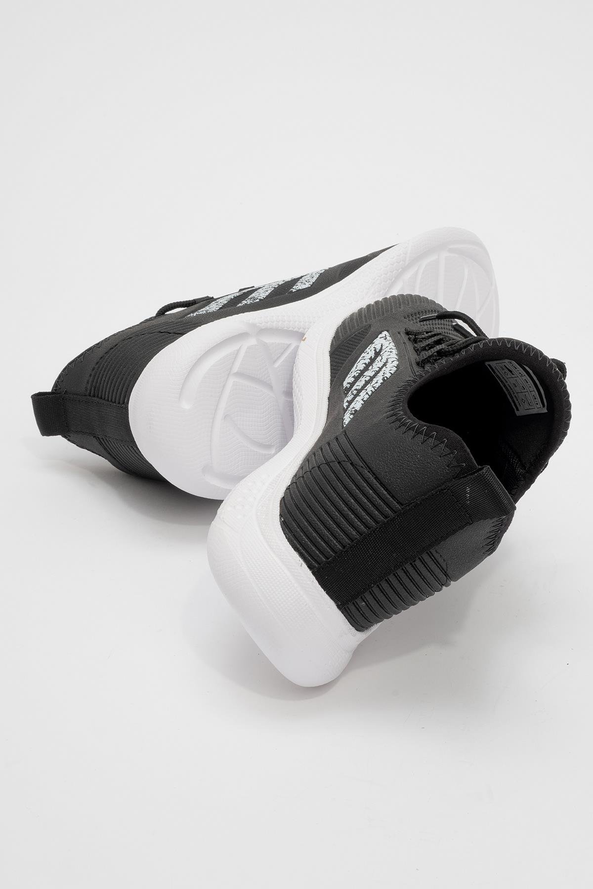 Kadın Spor Ayakkabı SİYAH BEYAZ - Görsel 5