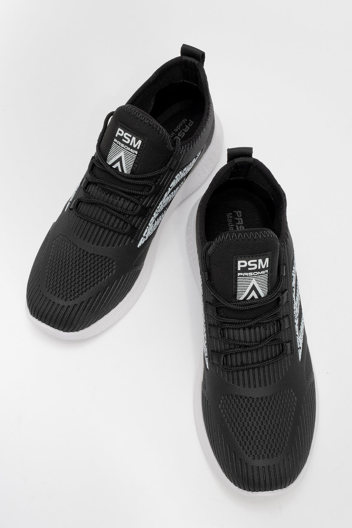 Kadın Spor Ayakkabı SİYAH BEYAZ - Görsel 6