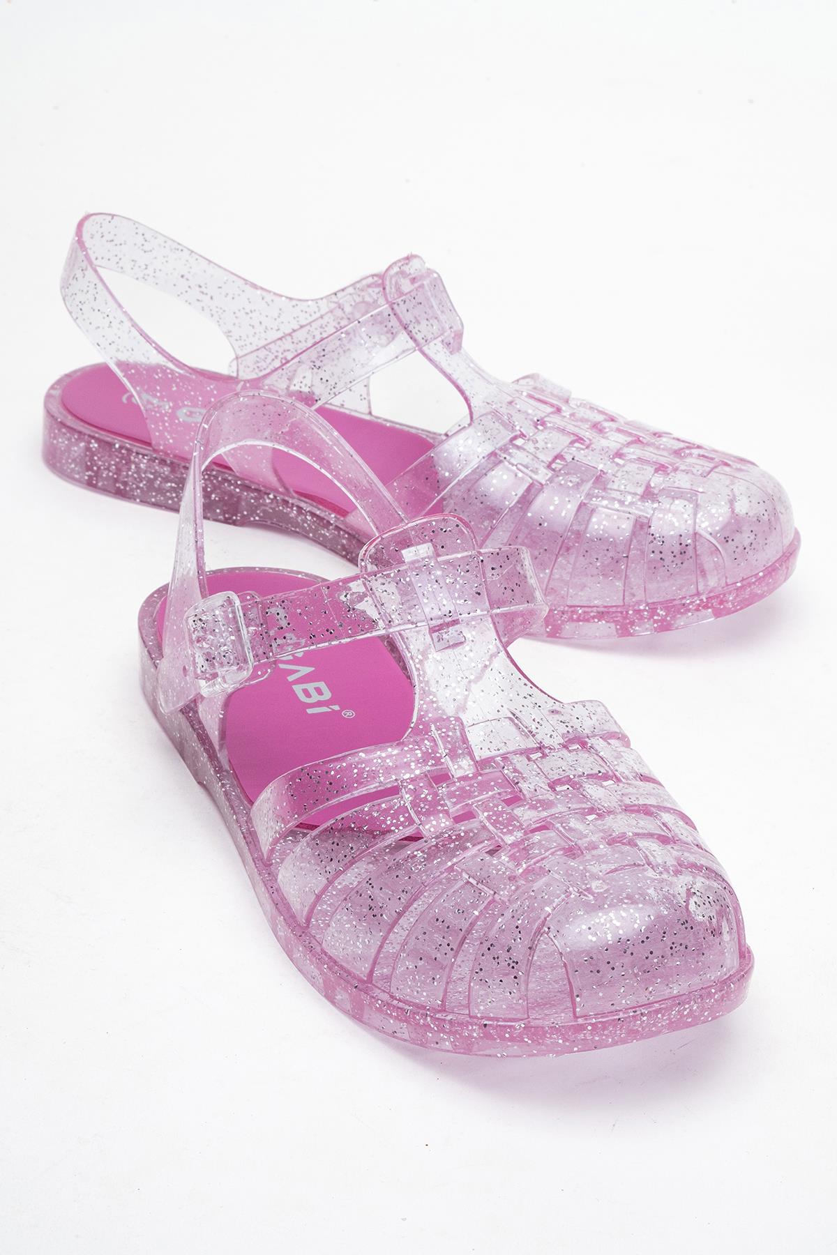 Önü Kapalı Plaj Sandalet LİLA SİMLİ - Görsel 2