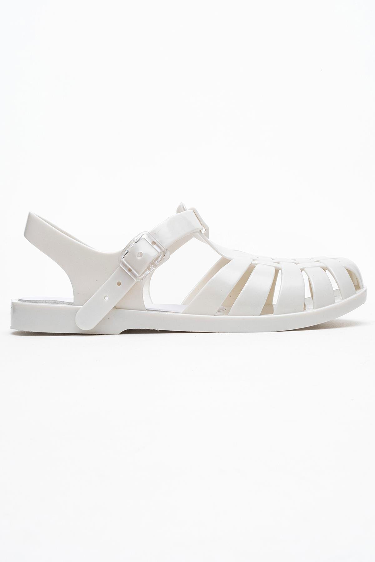 Önü Kapalı Plaj Sandalet BEYAZ - Görsel 3